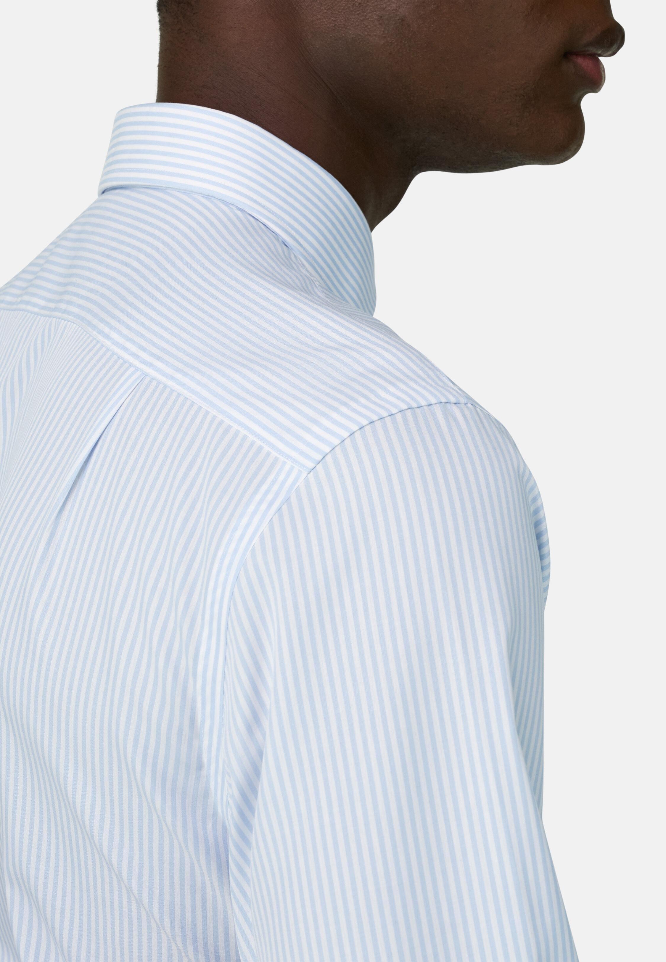 Regular Fit Striped Cotton Shirt Light Blue, Light Blue, large image number 5