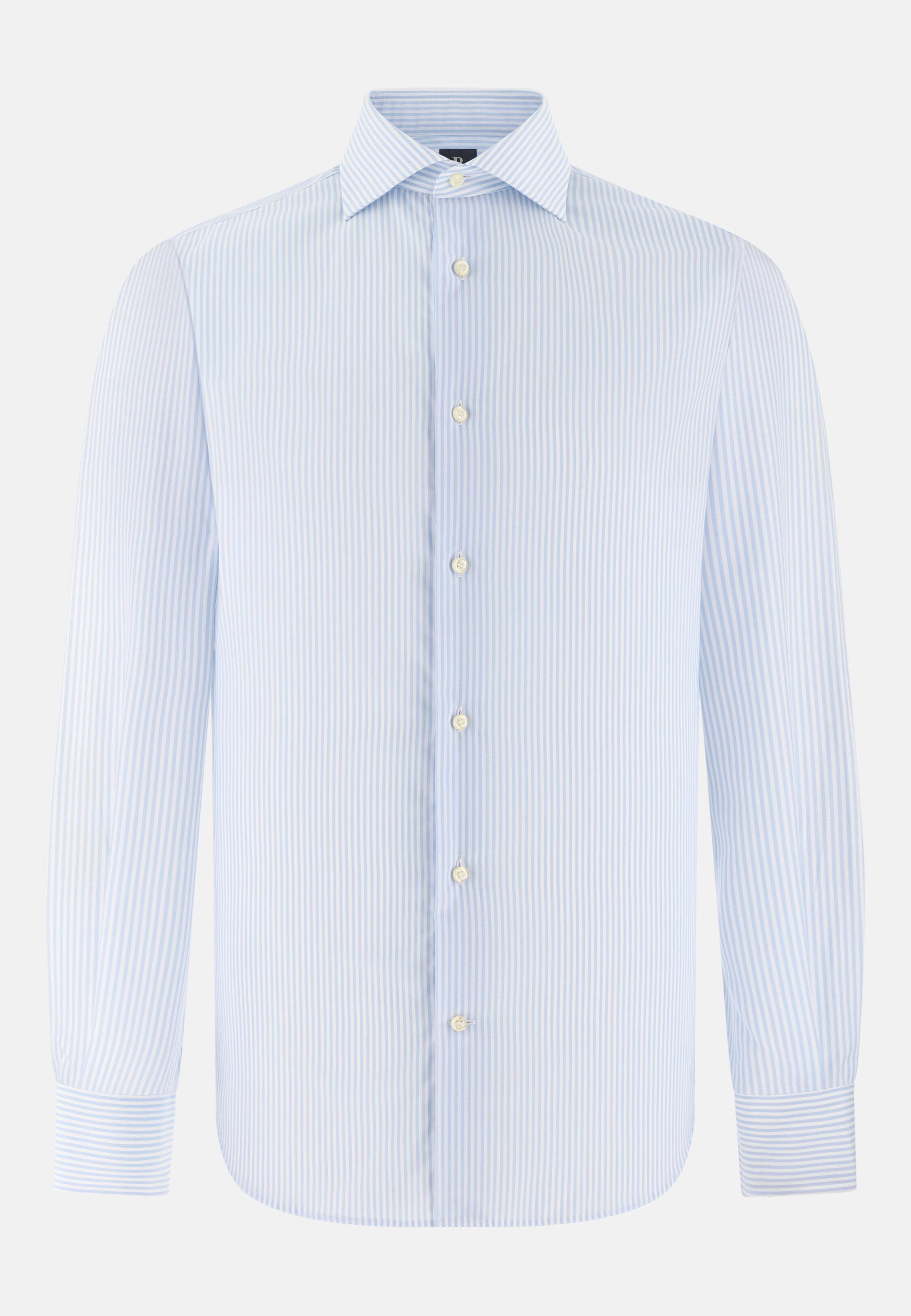 Regular Fit Striped Cotton Shirt Light Blue, Light Blue, large image number 8