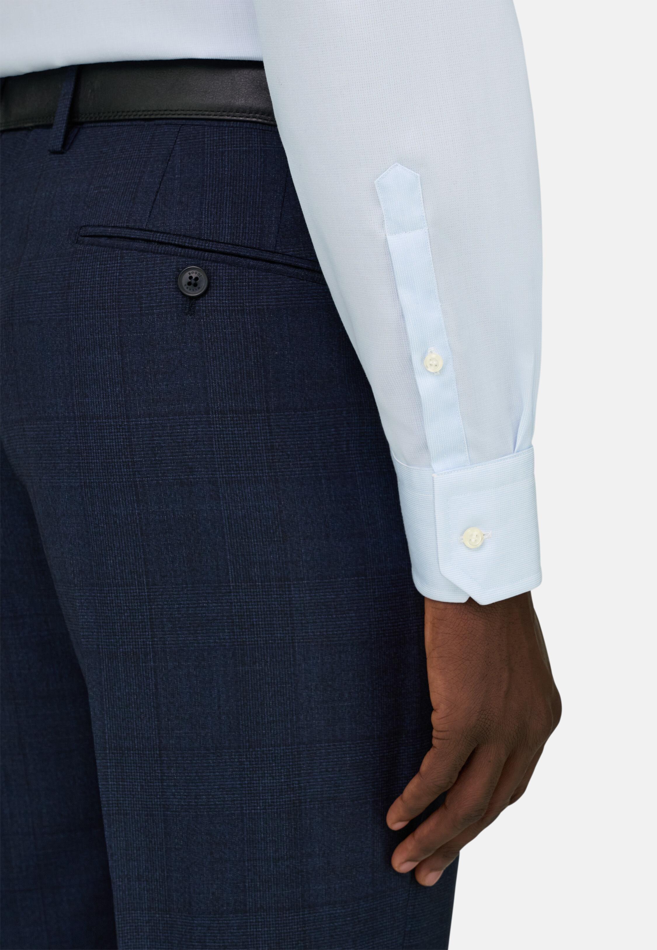 Slim Fit Cotton Shirt Light Blue, Light Blue, large image number 5