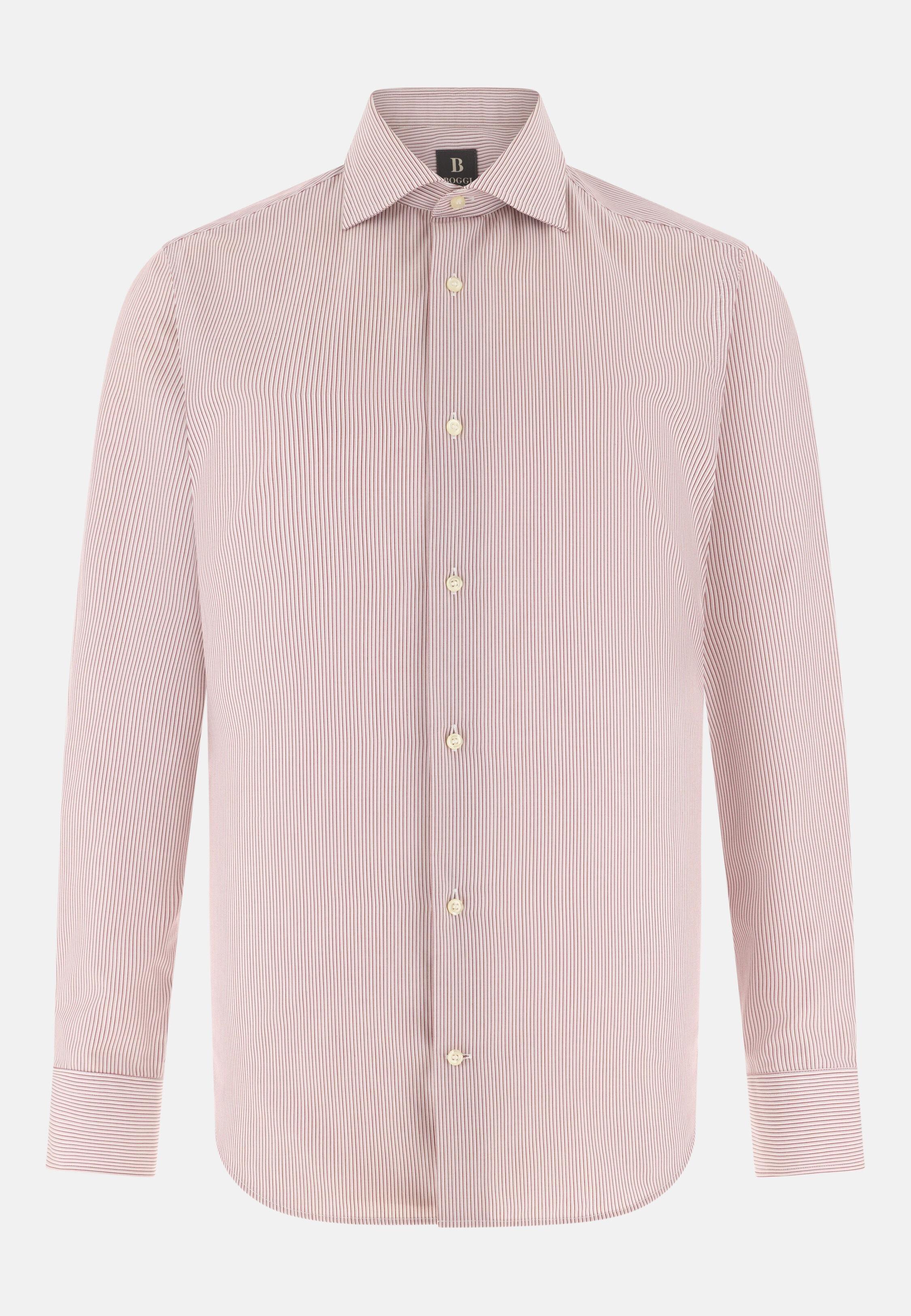 Burg Regular Fit Striped Cotton Shirt, 3901_BURG, large image number 4