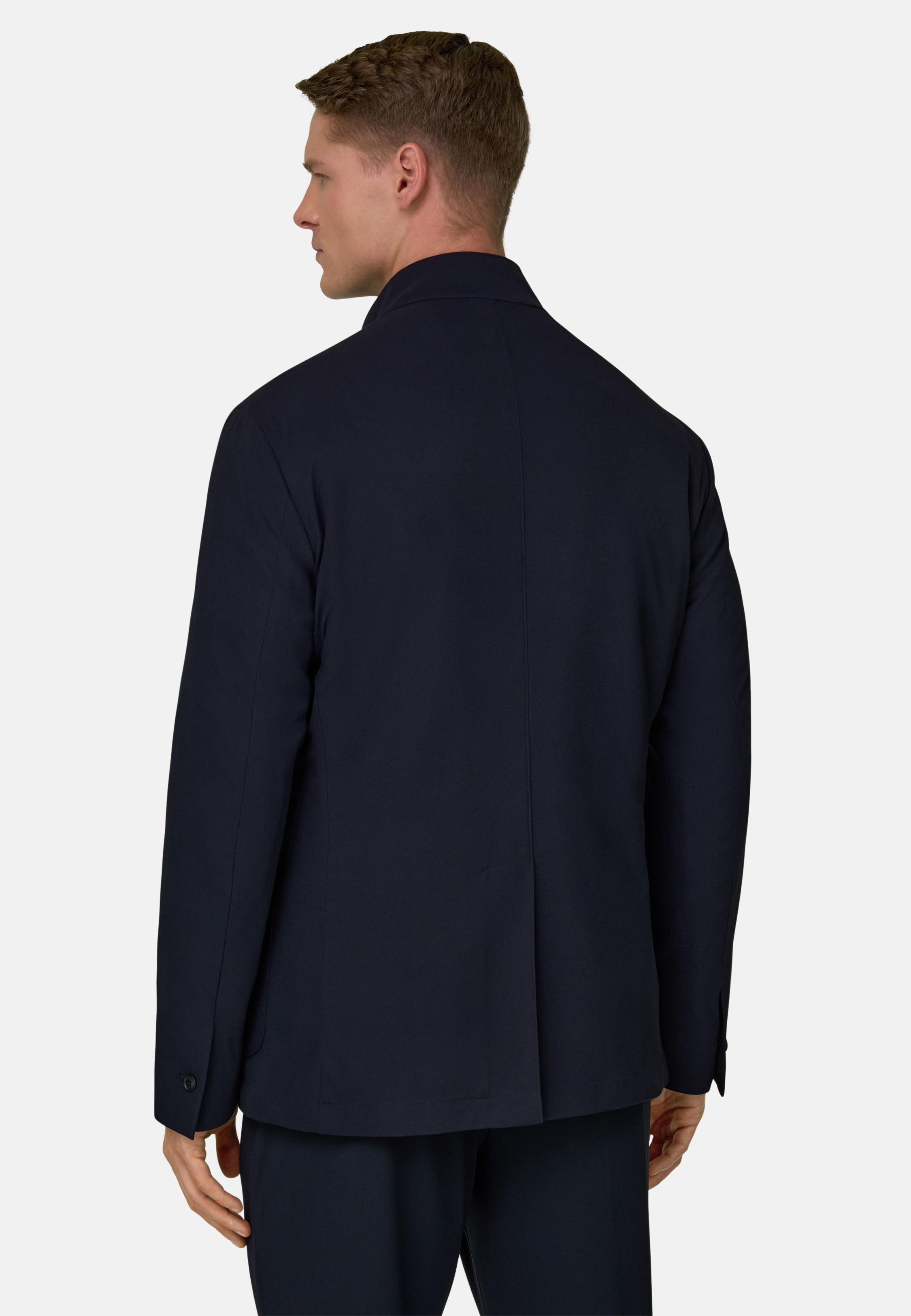 B-Tech Stretch Nylon Jacket Blue, 3901_NAVY, large image number 1