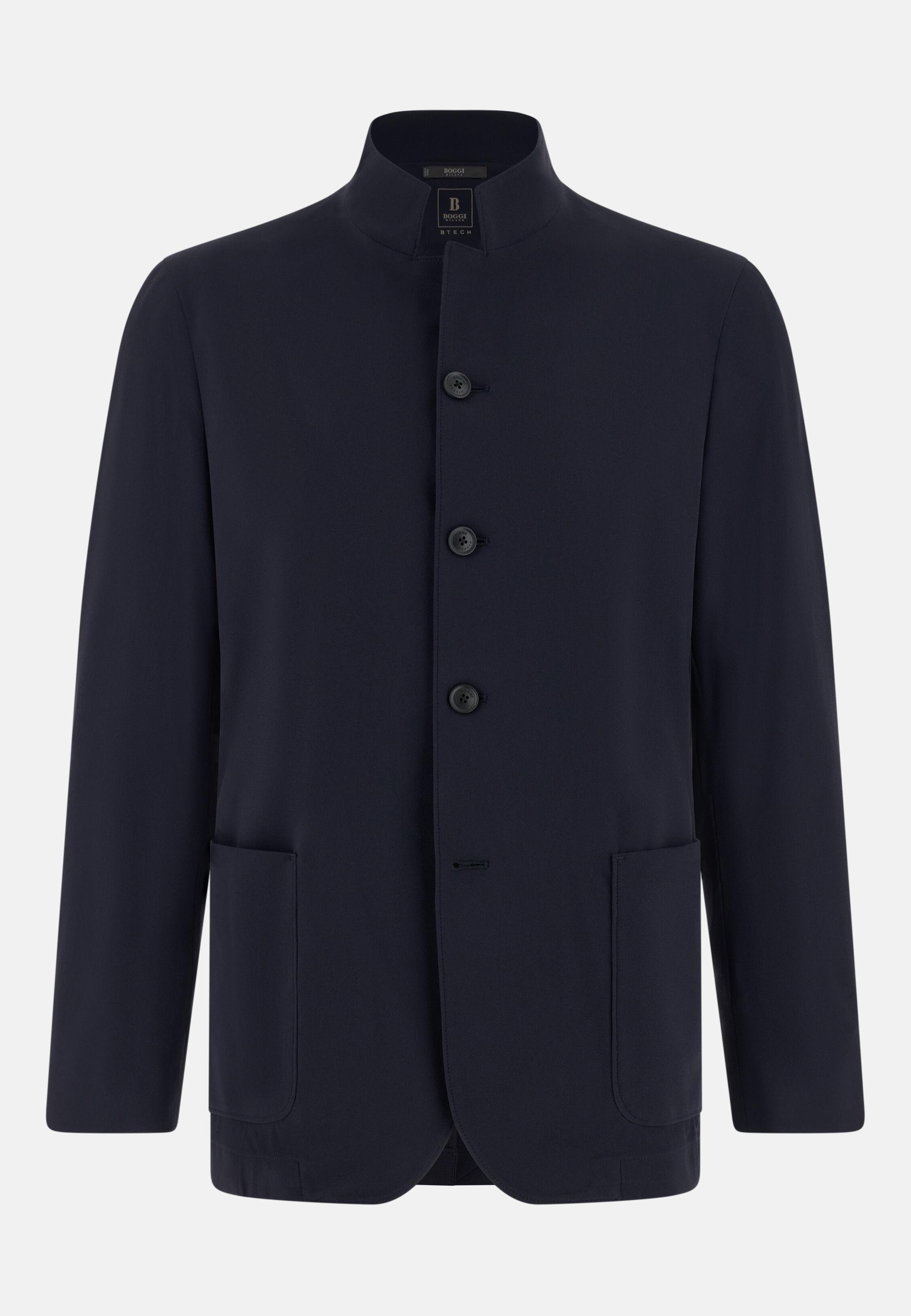 B-Tech Stretch Nylon Jacket Navy blue, Navy blue, large image number 4