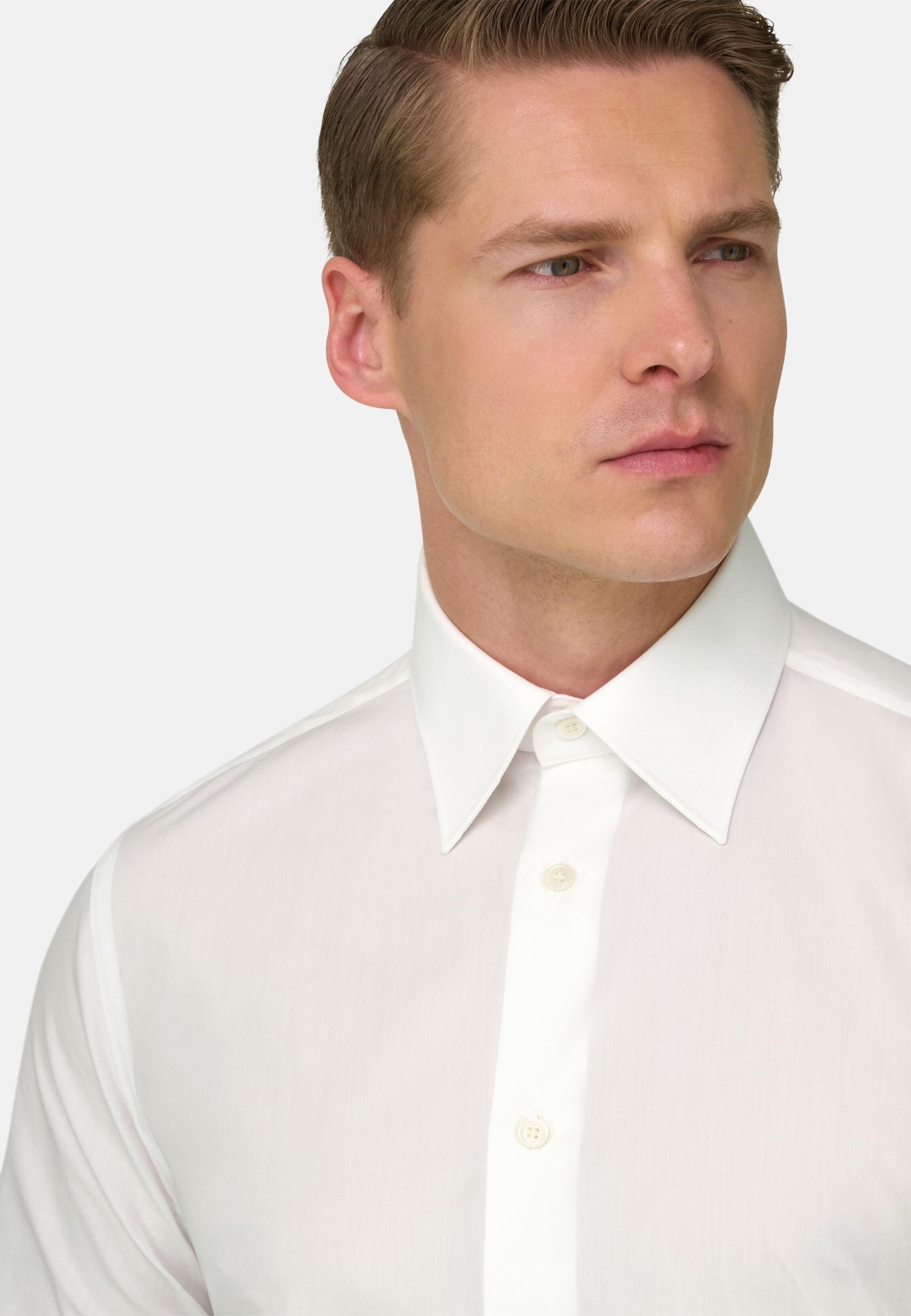 Regular Fit Cotton Poplin Shirt White, White, medium