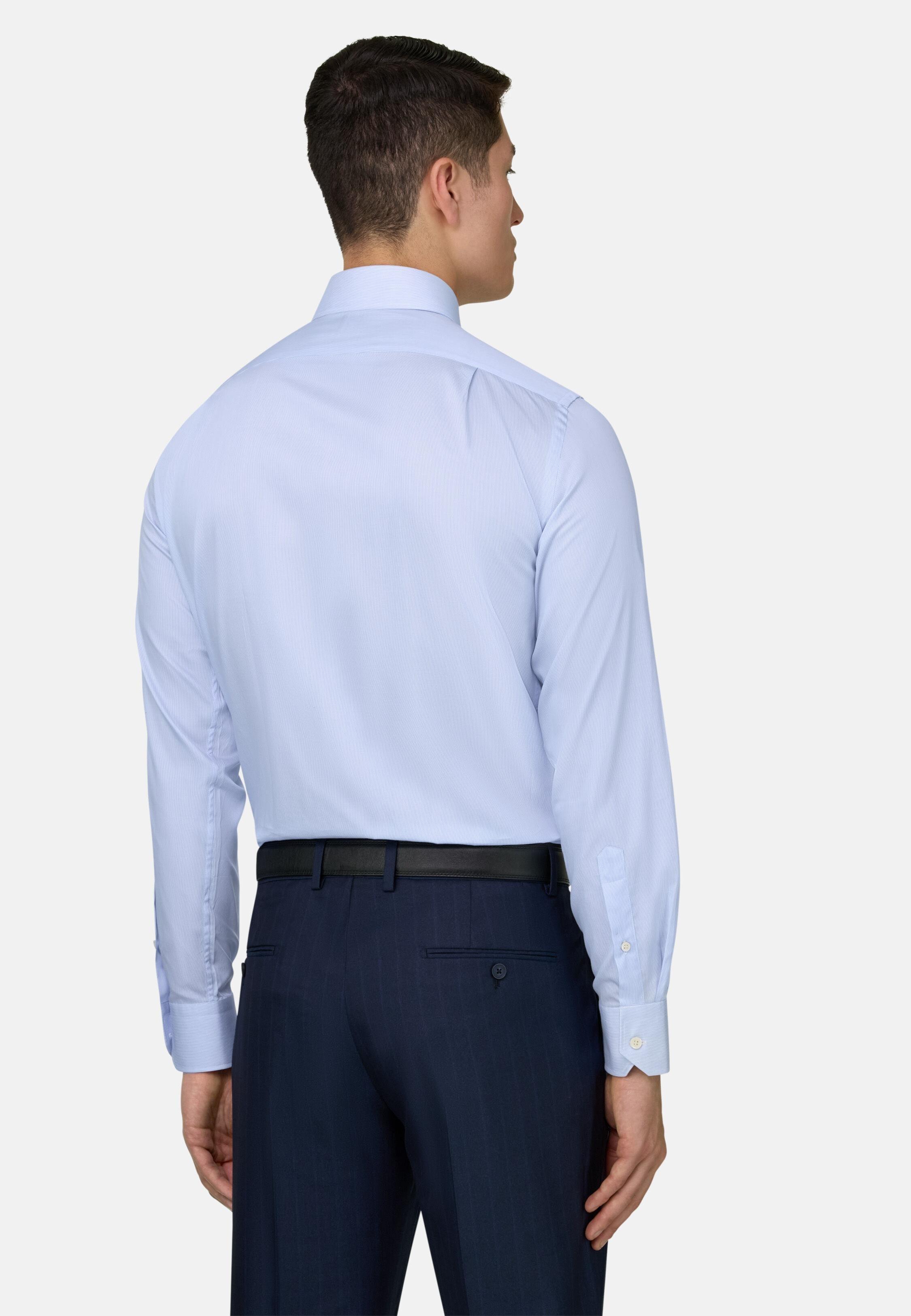 Regular Fit Cotton Twill Shirt Light Blue, 3901_LTBL, medium