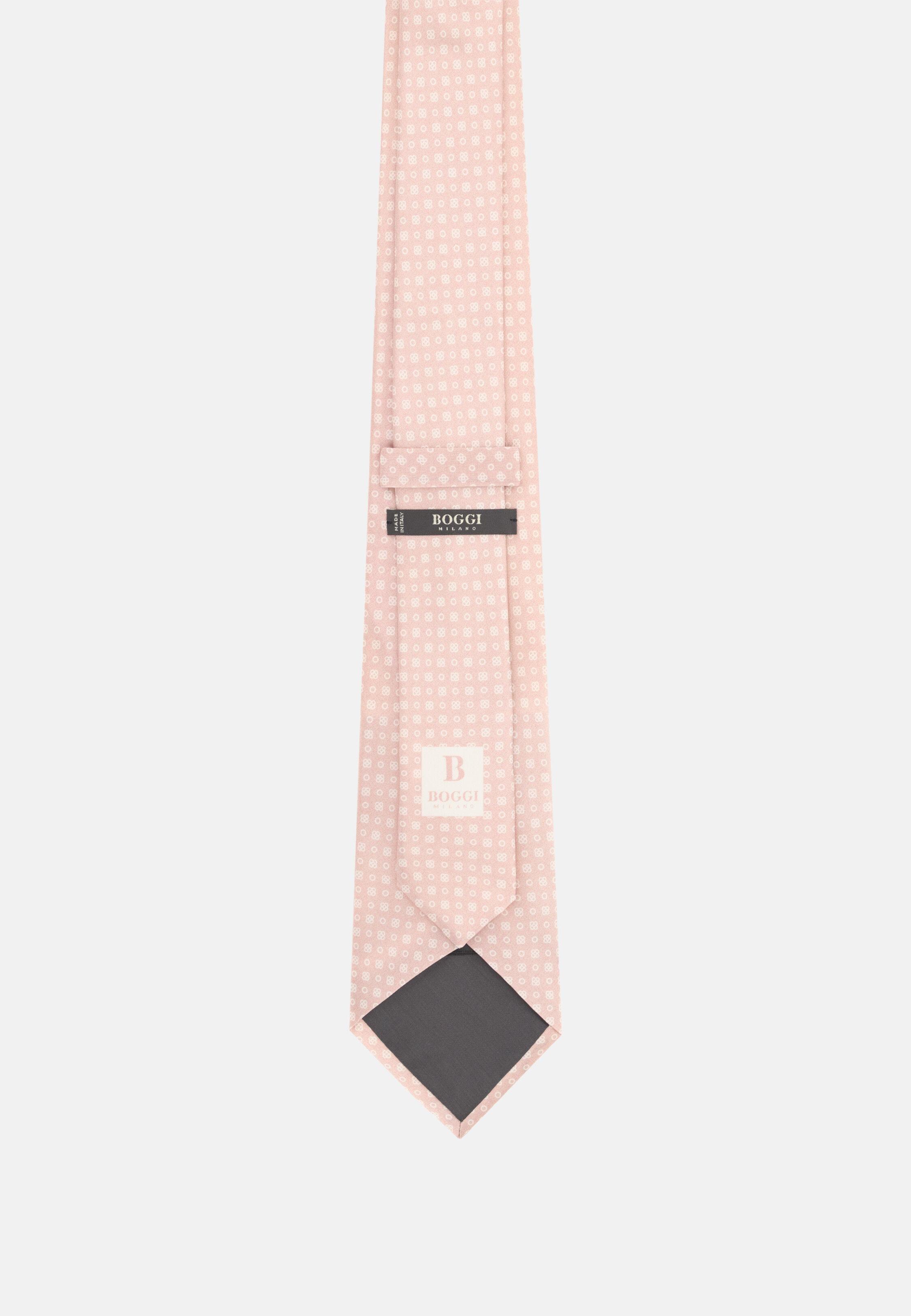 Micro Patterned Formal Silk Tie Pink, 3901_PINK, medium