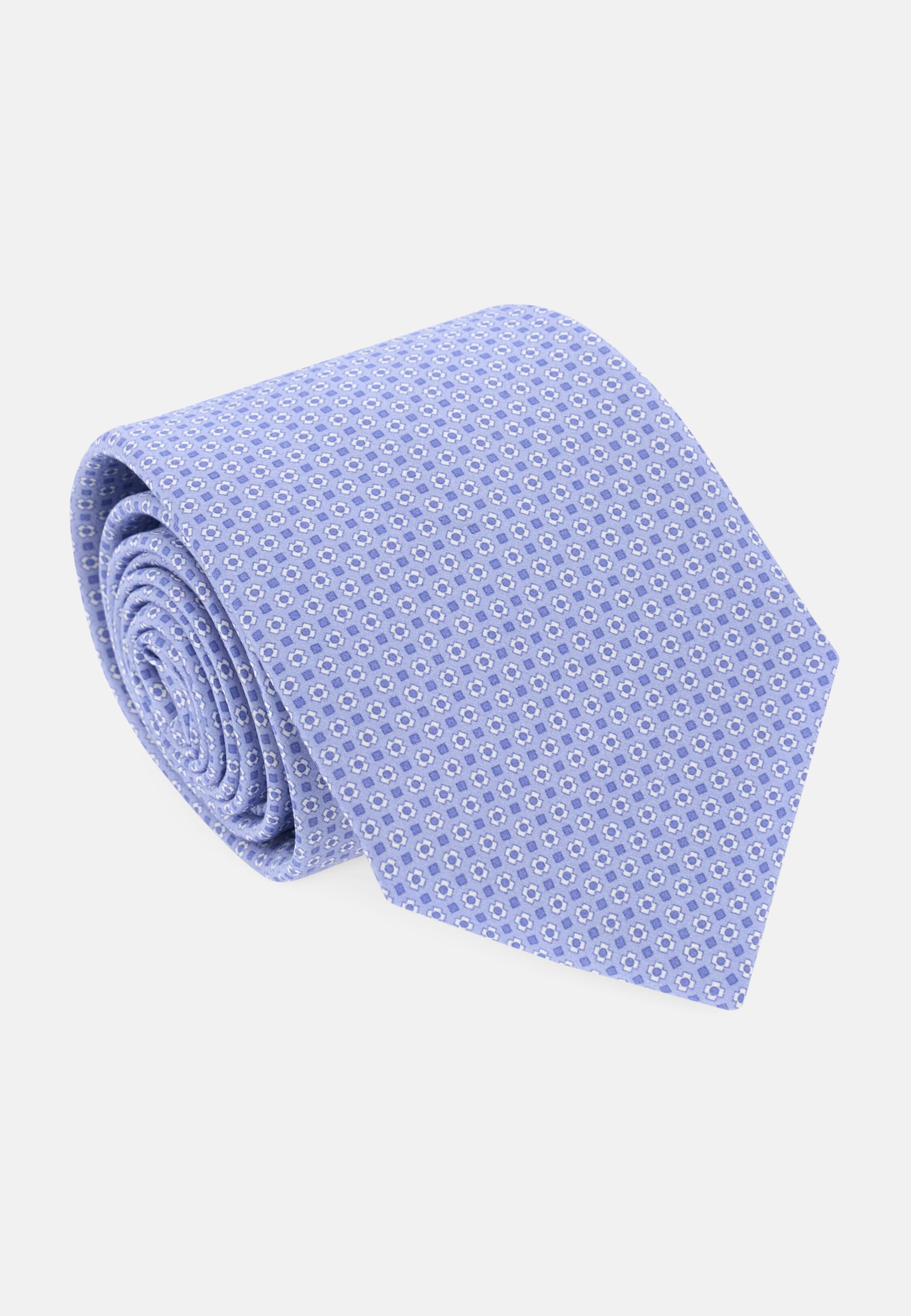 Floral Silk Tie Light Blue, 3901_LTBL, large image number 0