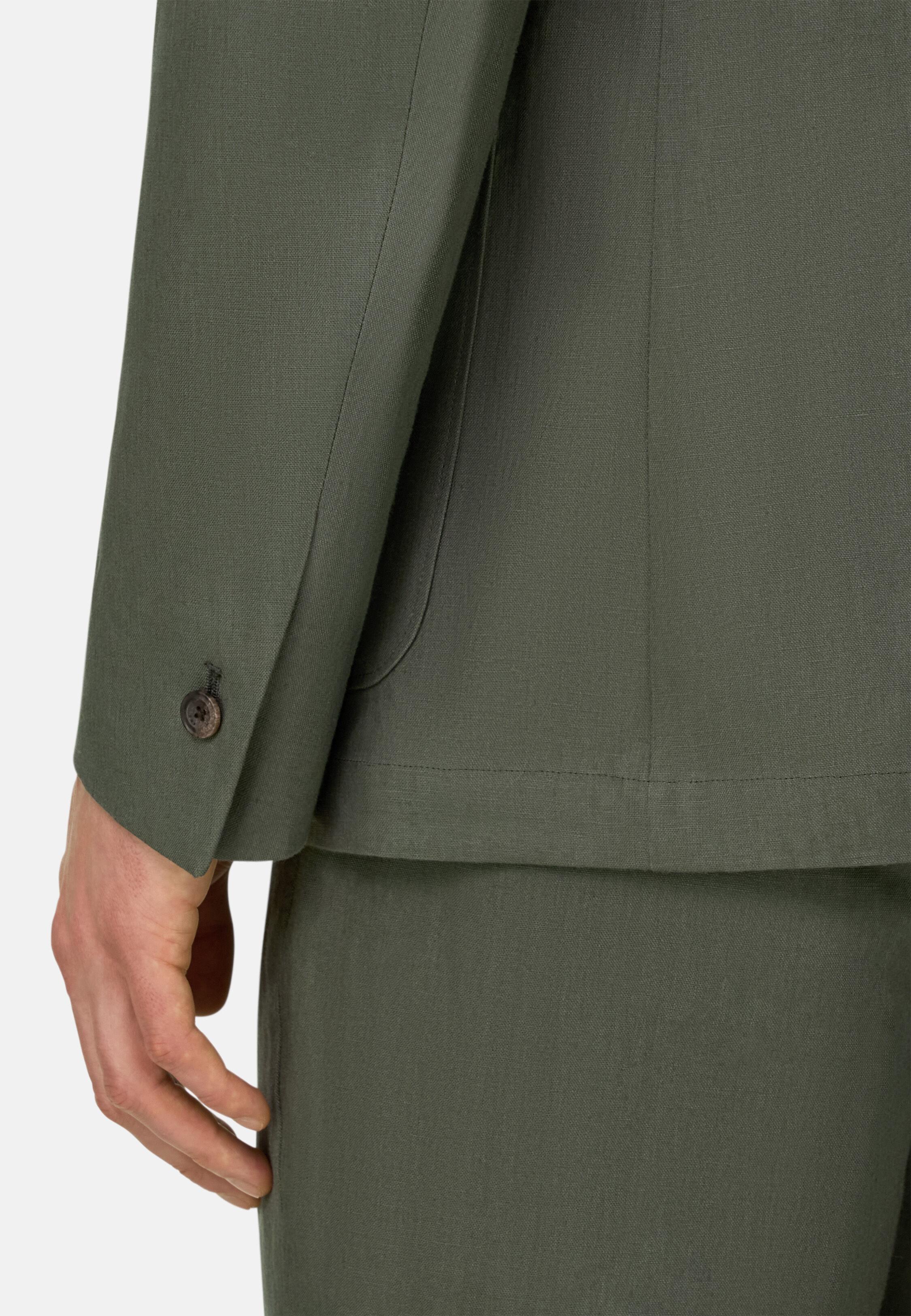 Pure Linen Jacket Green, , large image number 3