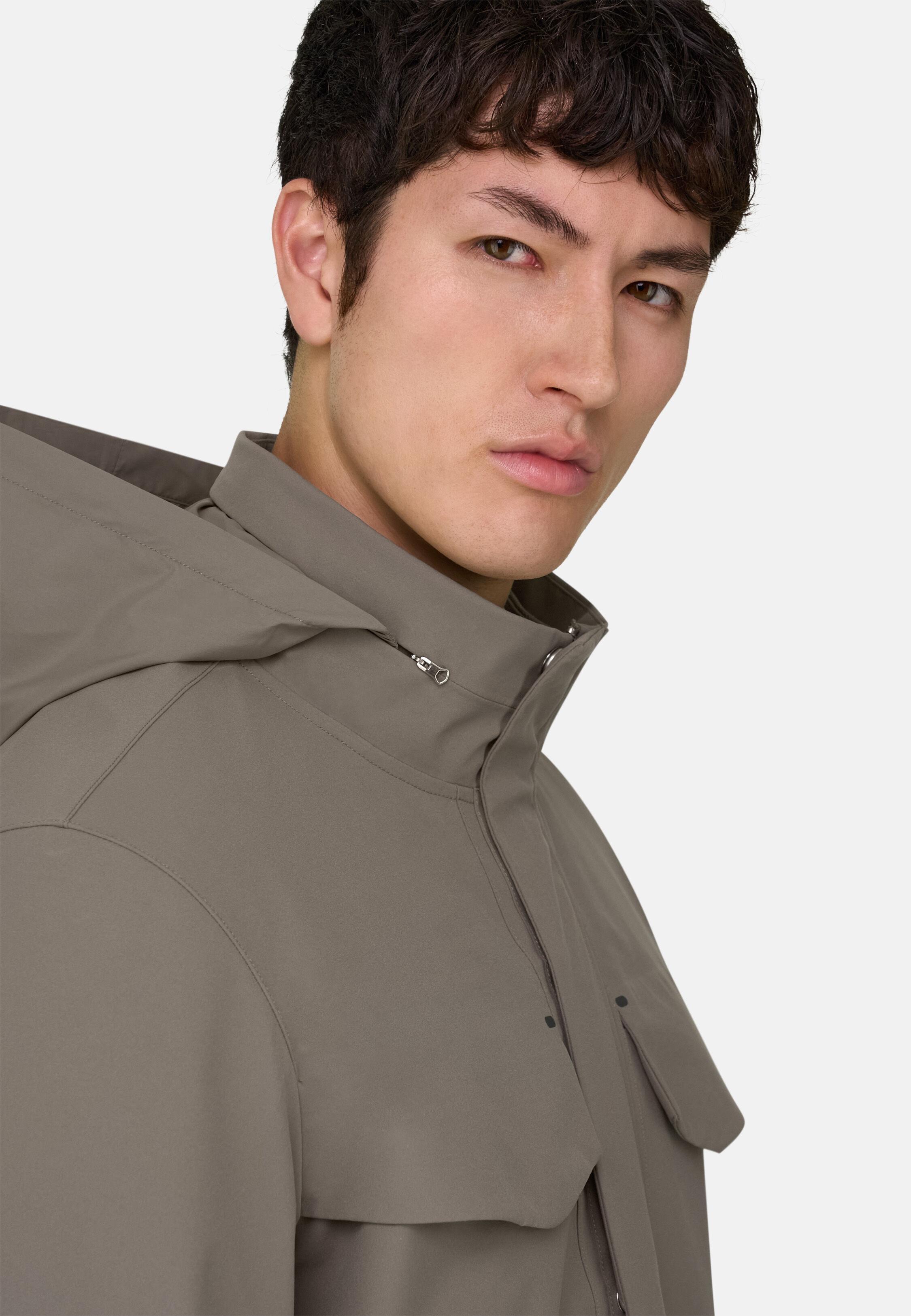 Field Jacket In Technical Fabric Brown, 3901_MUD, medium