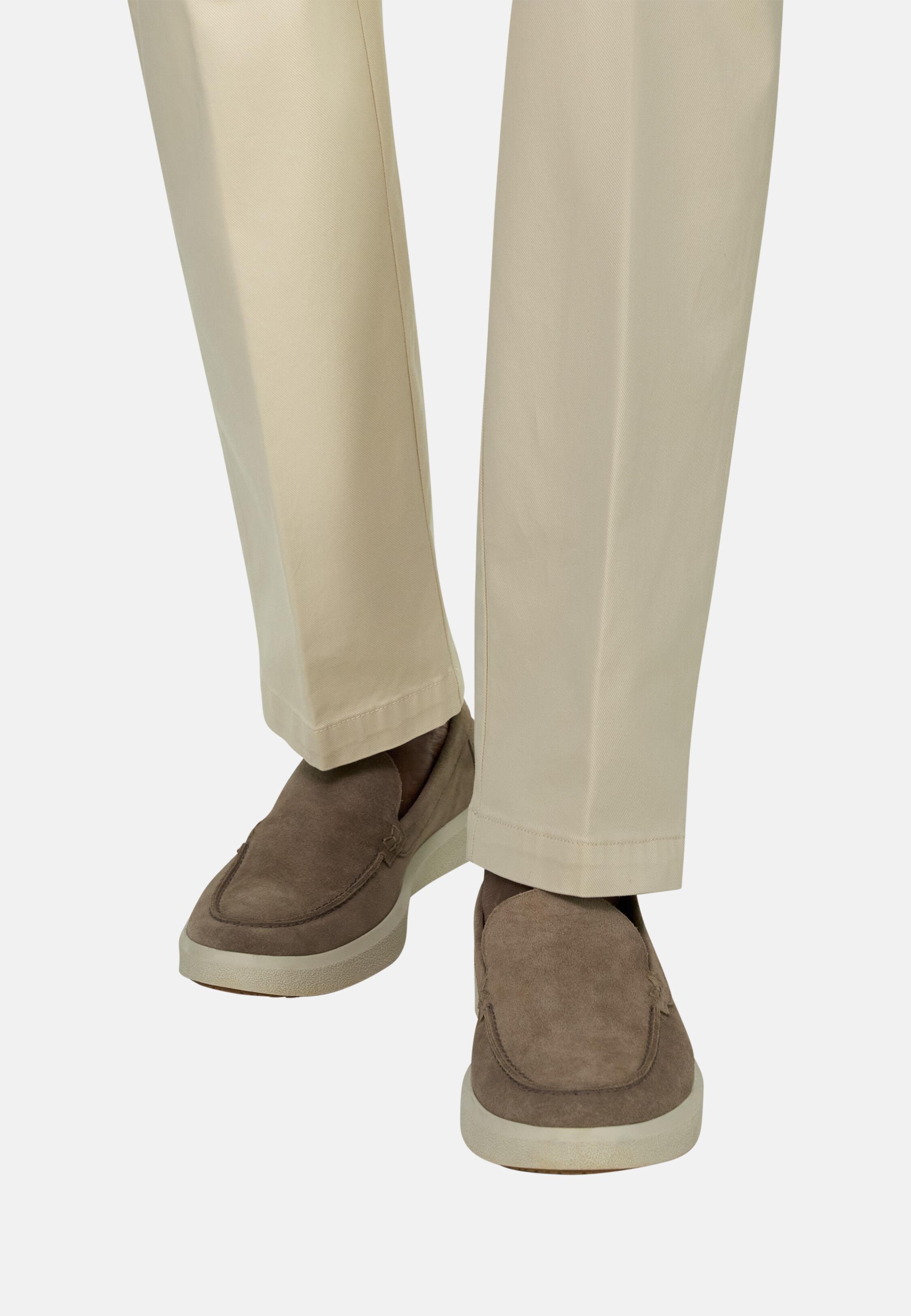 Stratus Loafers in Suede Leather Beige, 3901_BEIG, medium