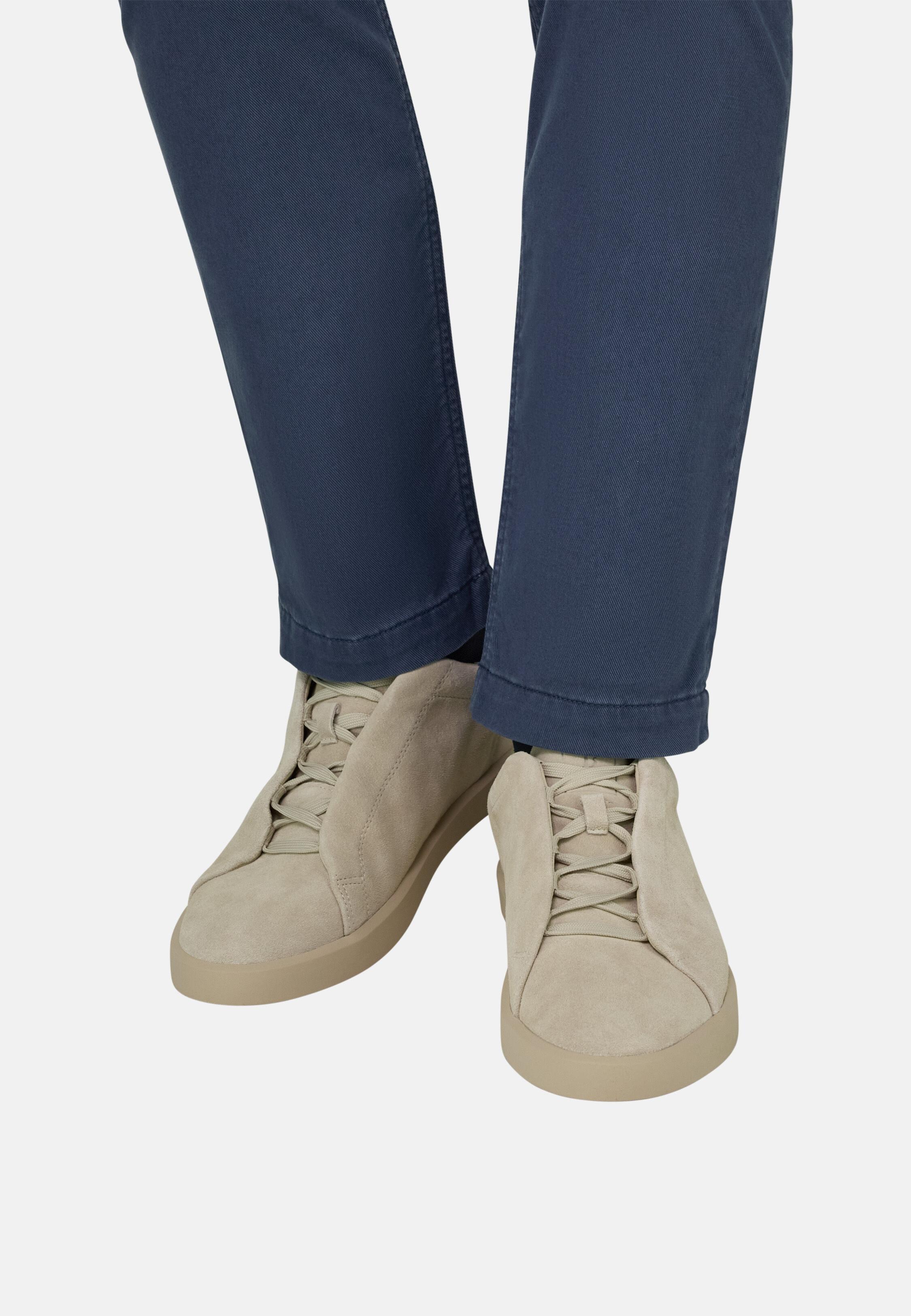 Essence Trainers in Suede Leather Beige, Sand, medium