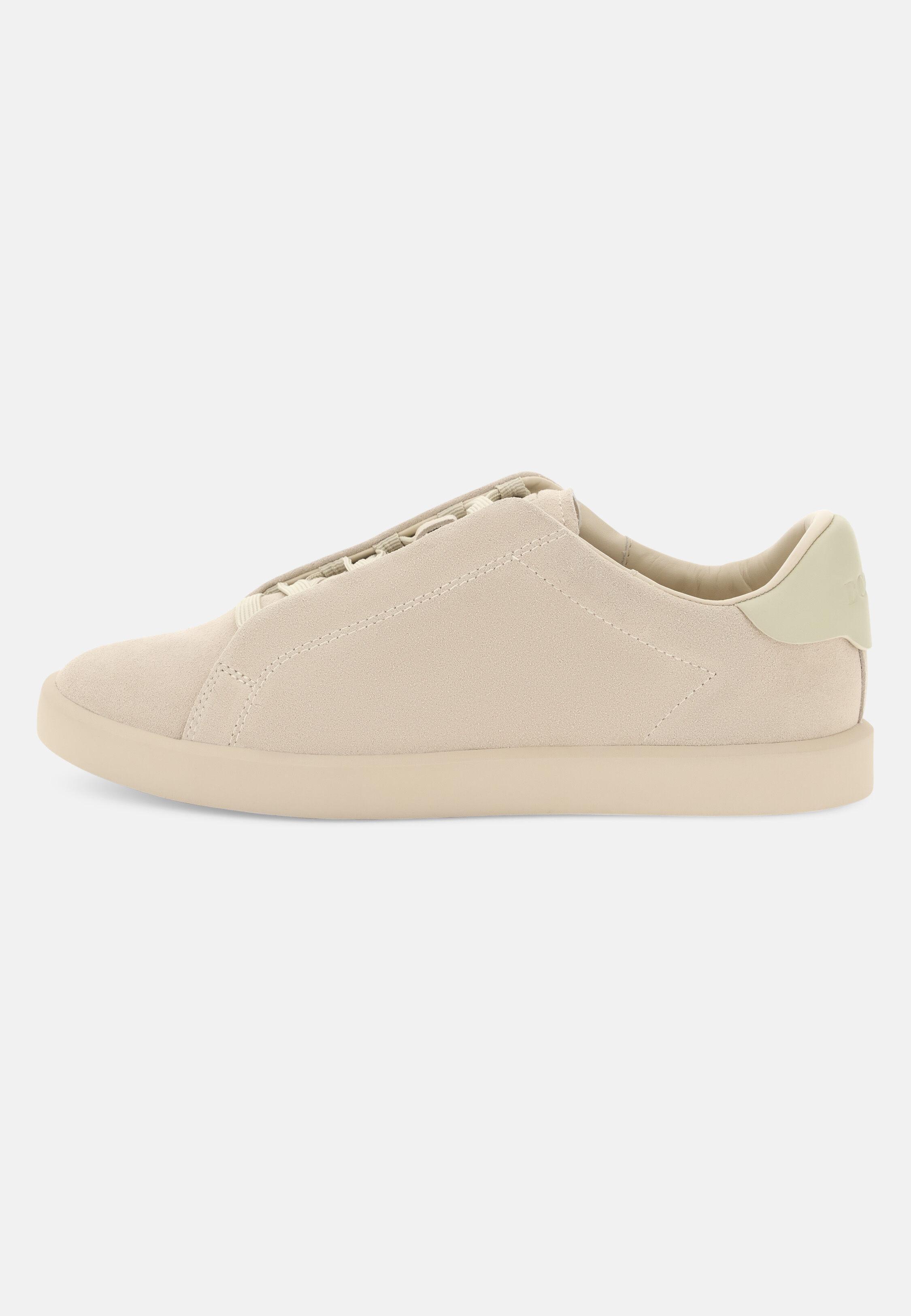 Essence Trainers in Suede Leather, Sand, Sand, medium