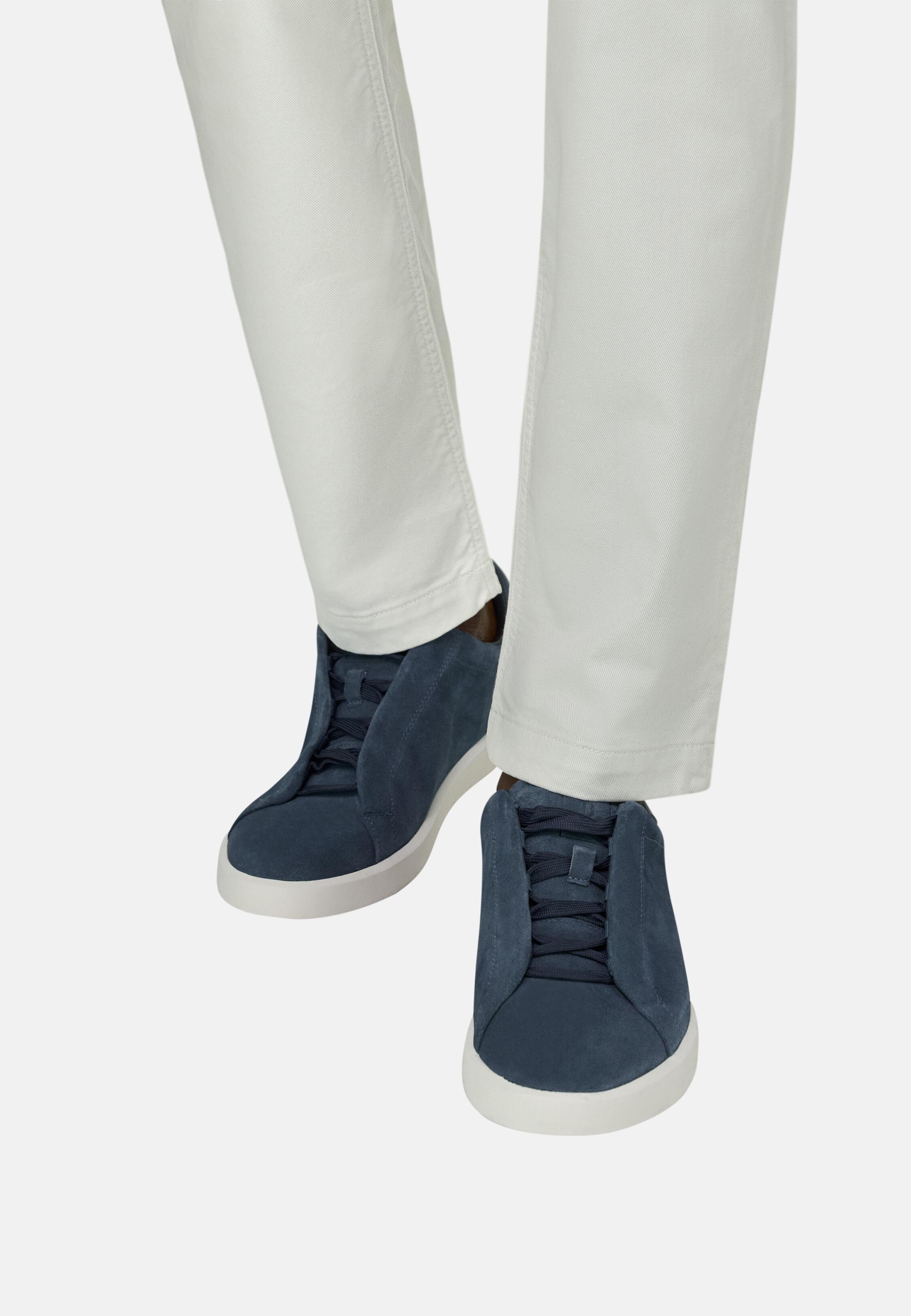 Essence Trainers In Suede Leather Navy, 3901_AIRB, medium