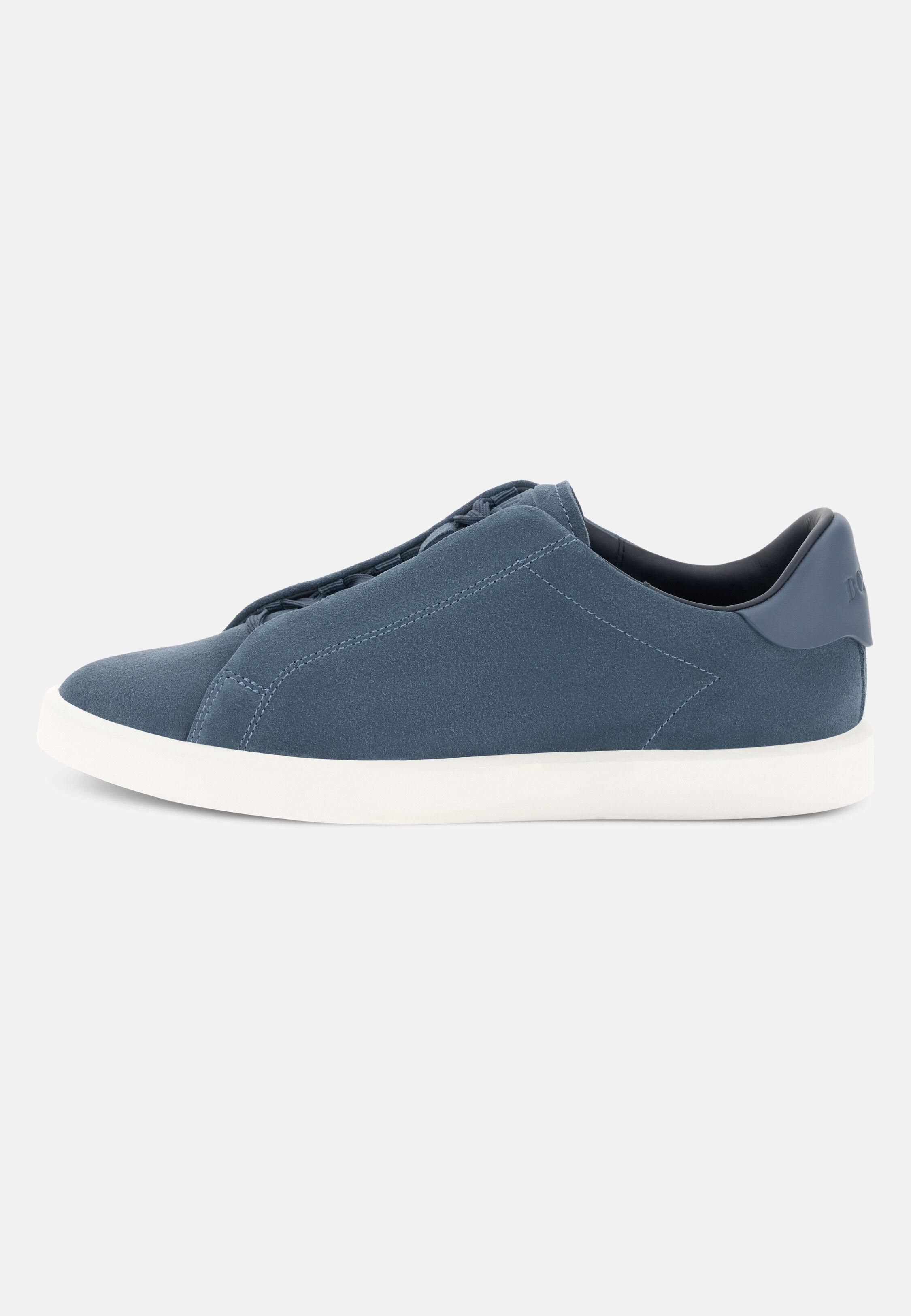 Essence Trainers in Suede Leather, Air-Blue, Air-blue, large image number 1