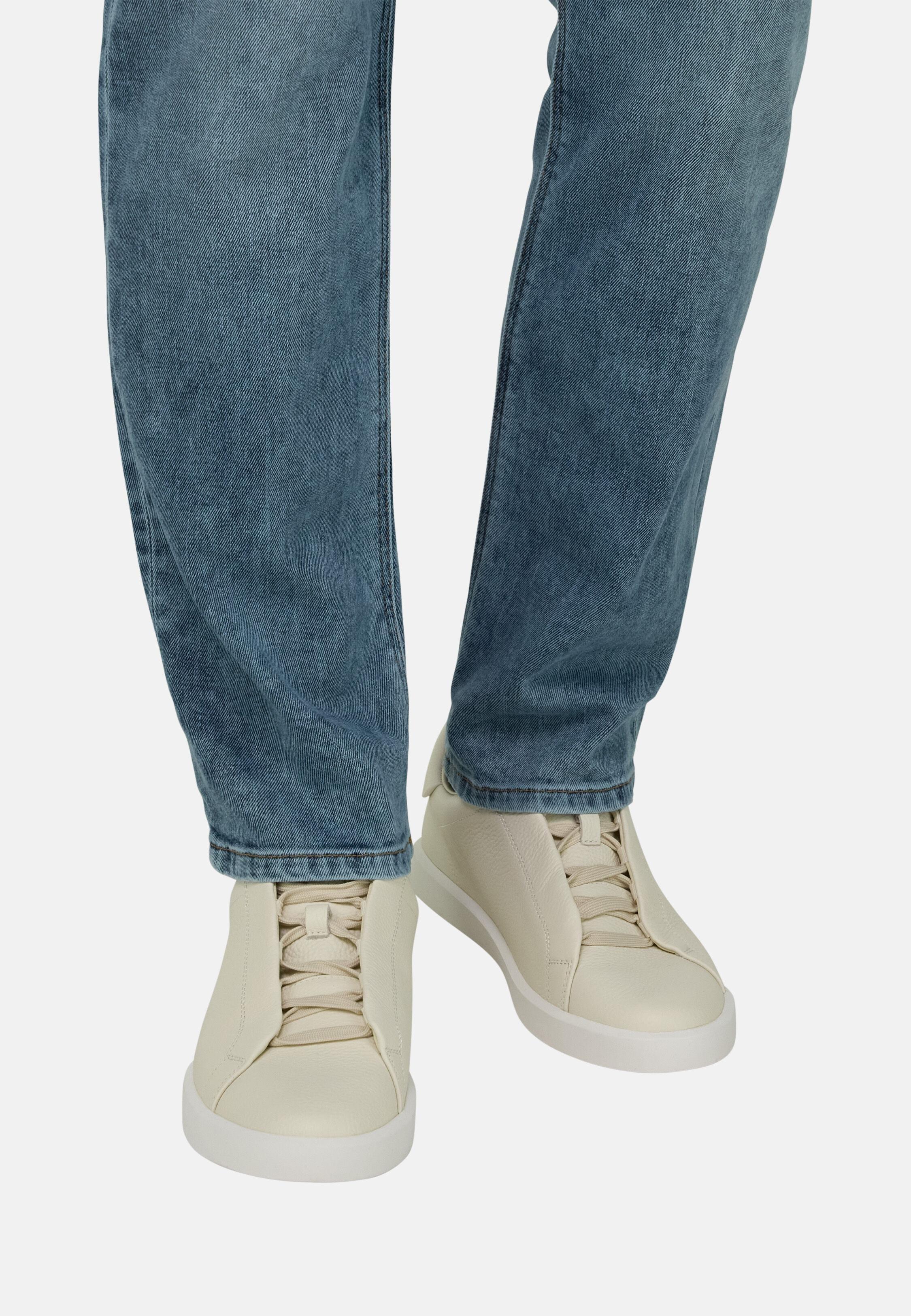 Essence Leather Trainers White, White, large