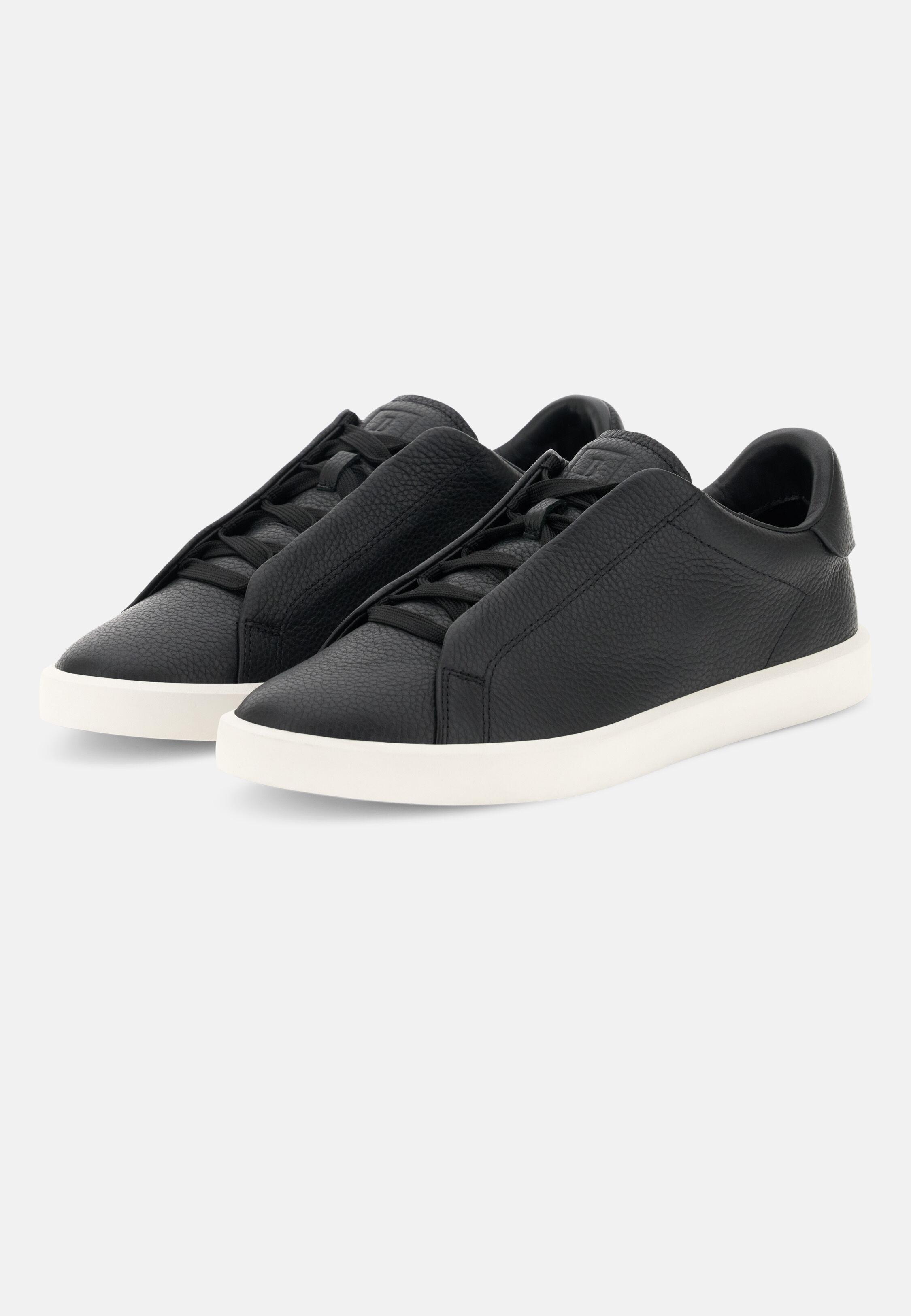 Essence Leather Trainers Black, 3901_BLAC, medium