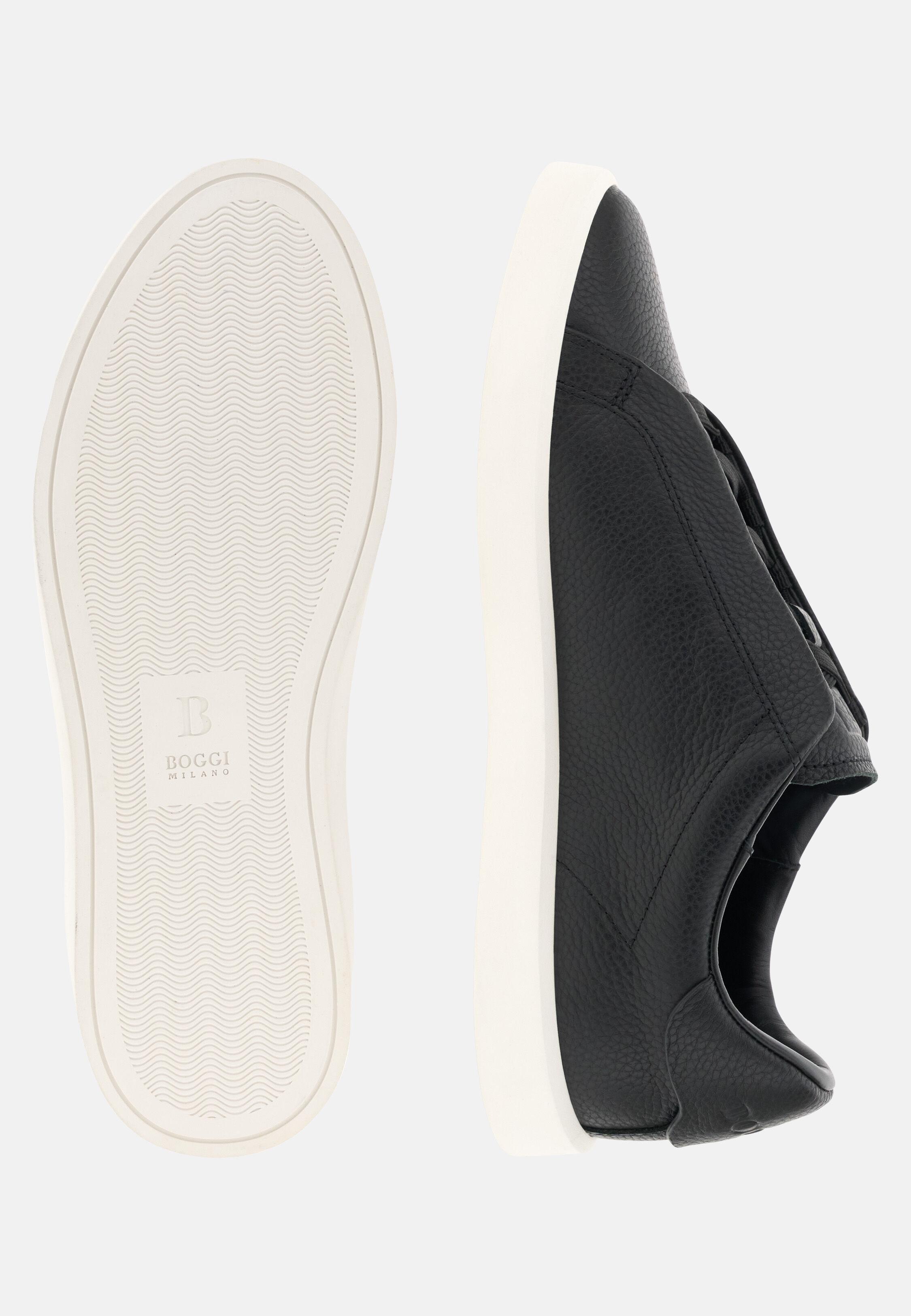 Essence Leather Trainers Black, 3901_BLAC, medium