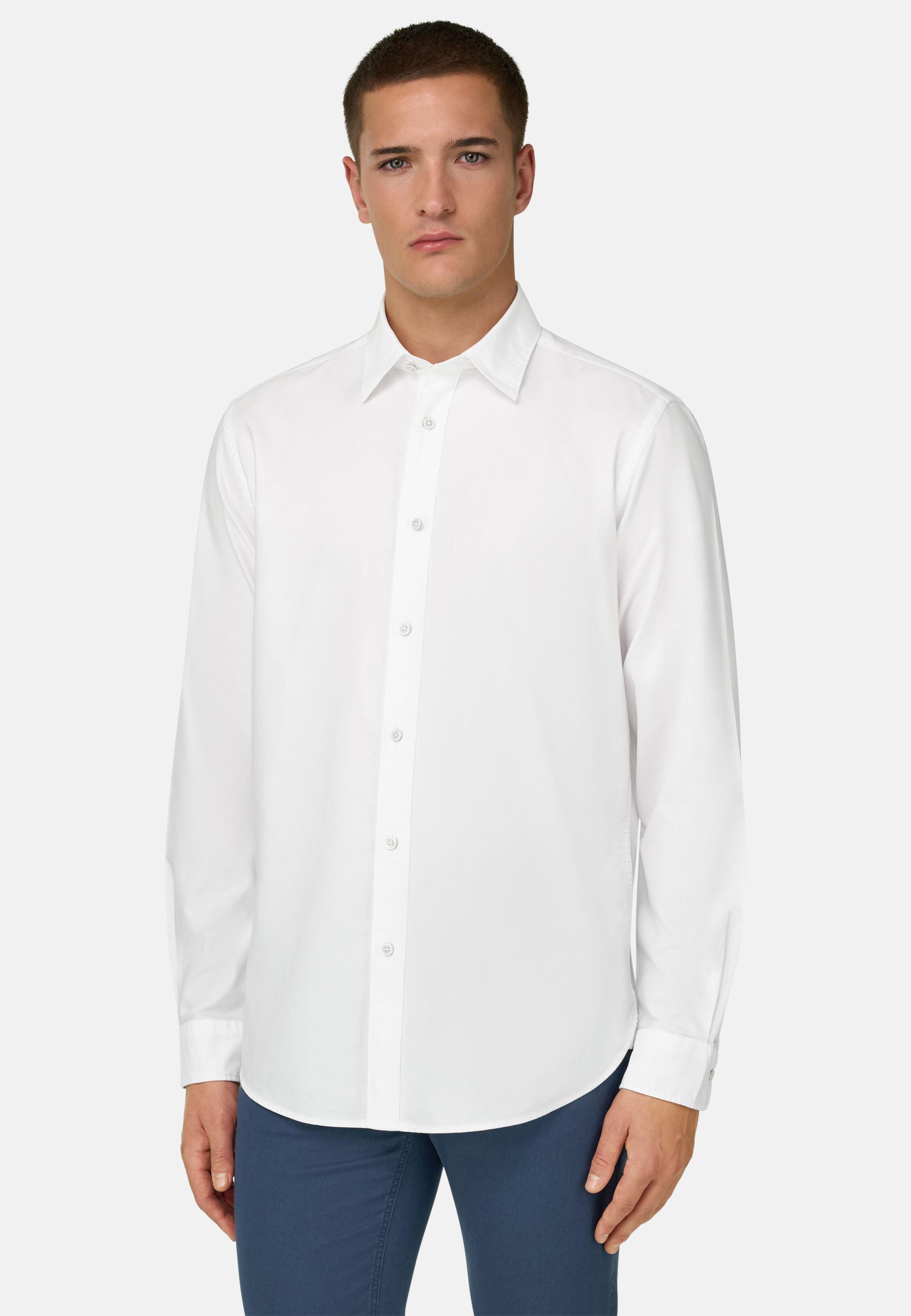 Regular Fit Oxford Cotton Shirt White, 3901_WHIT, medium