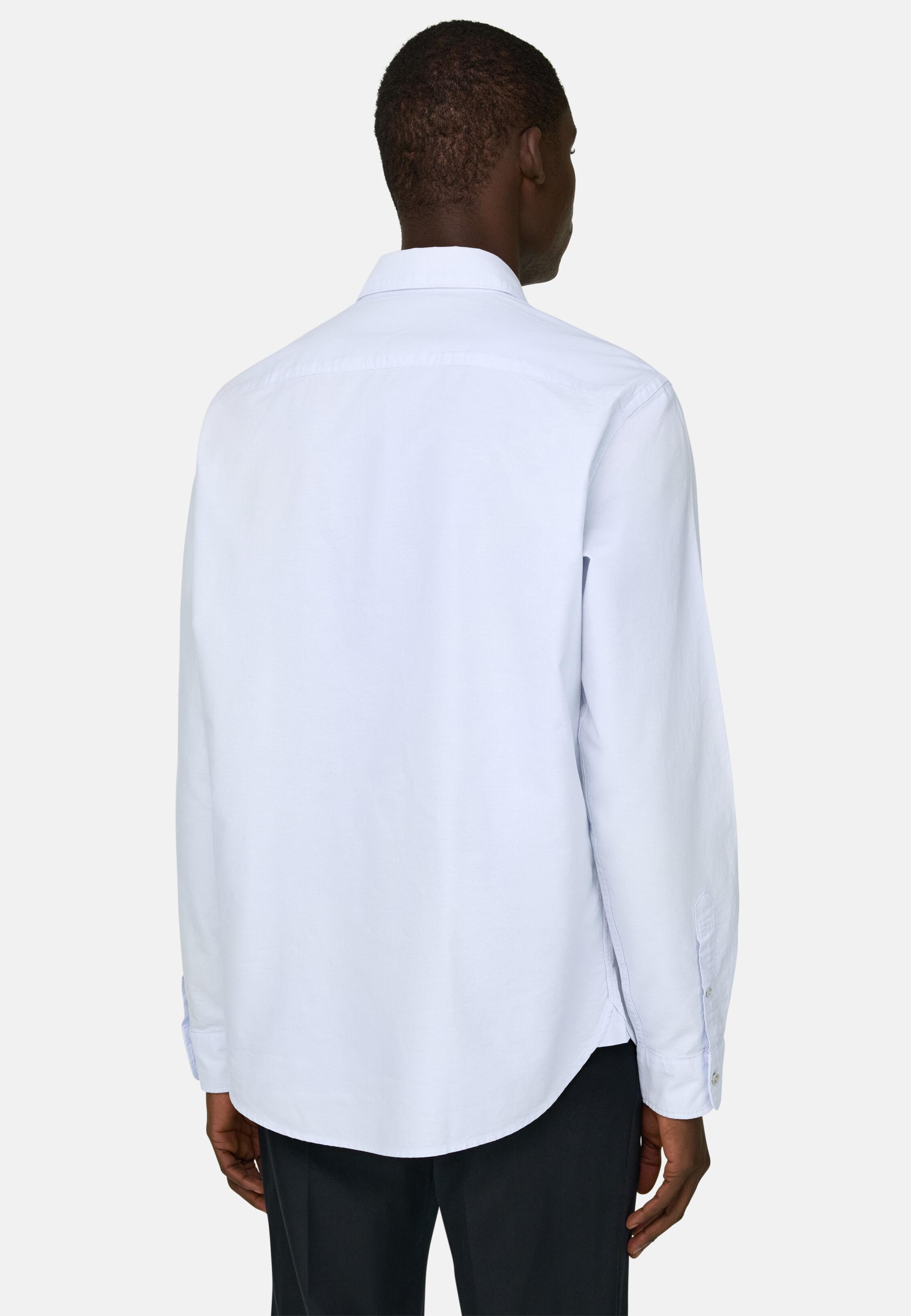 Shirt With A Closed Collar Blue, 3901_LTBL, medium