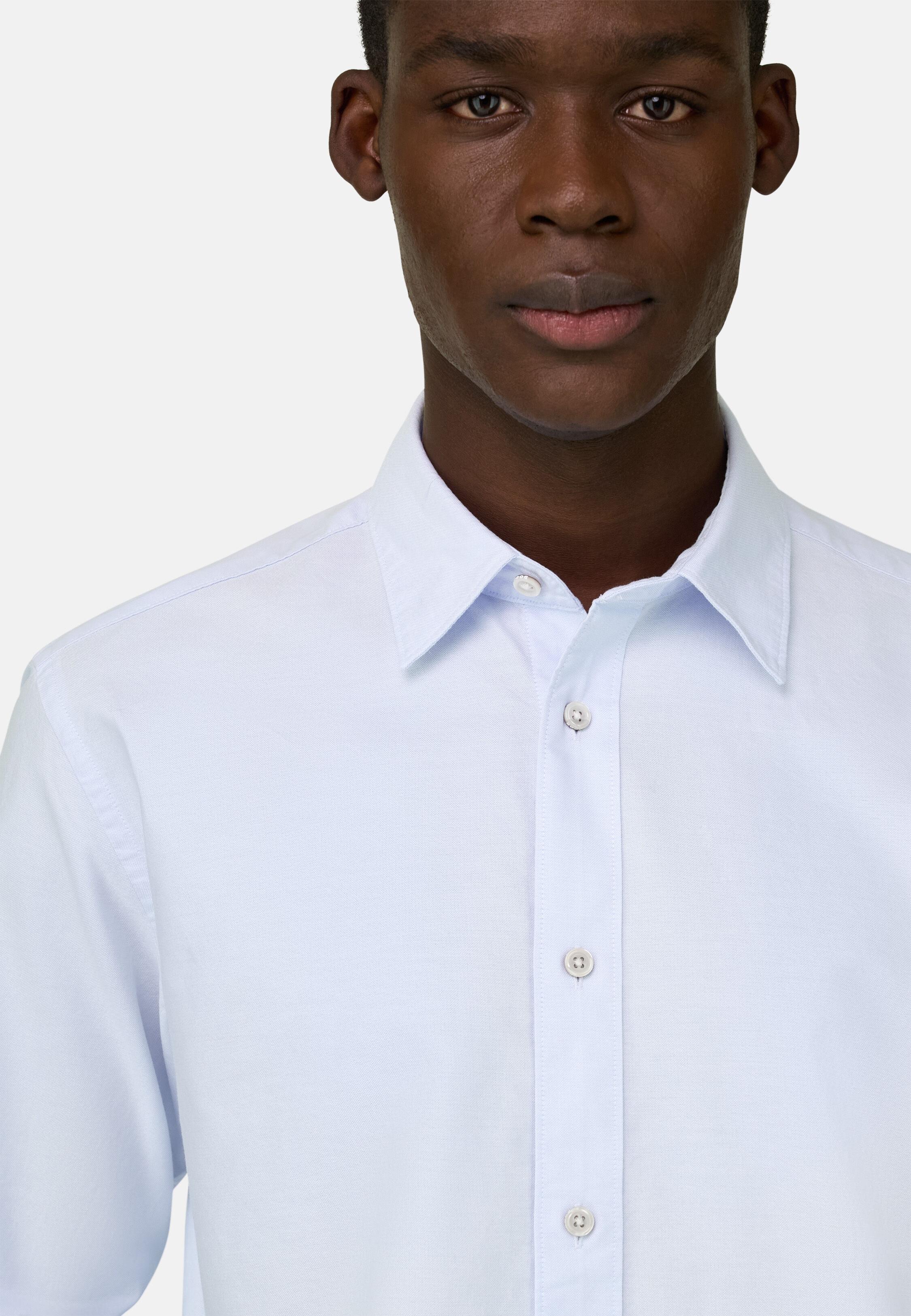Regular Fit Oxford Cotton Shirt Light Blue, Light Blue, large image number 2