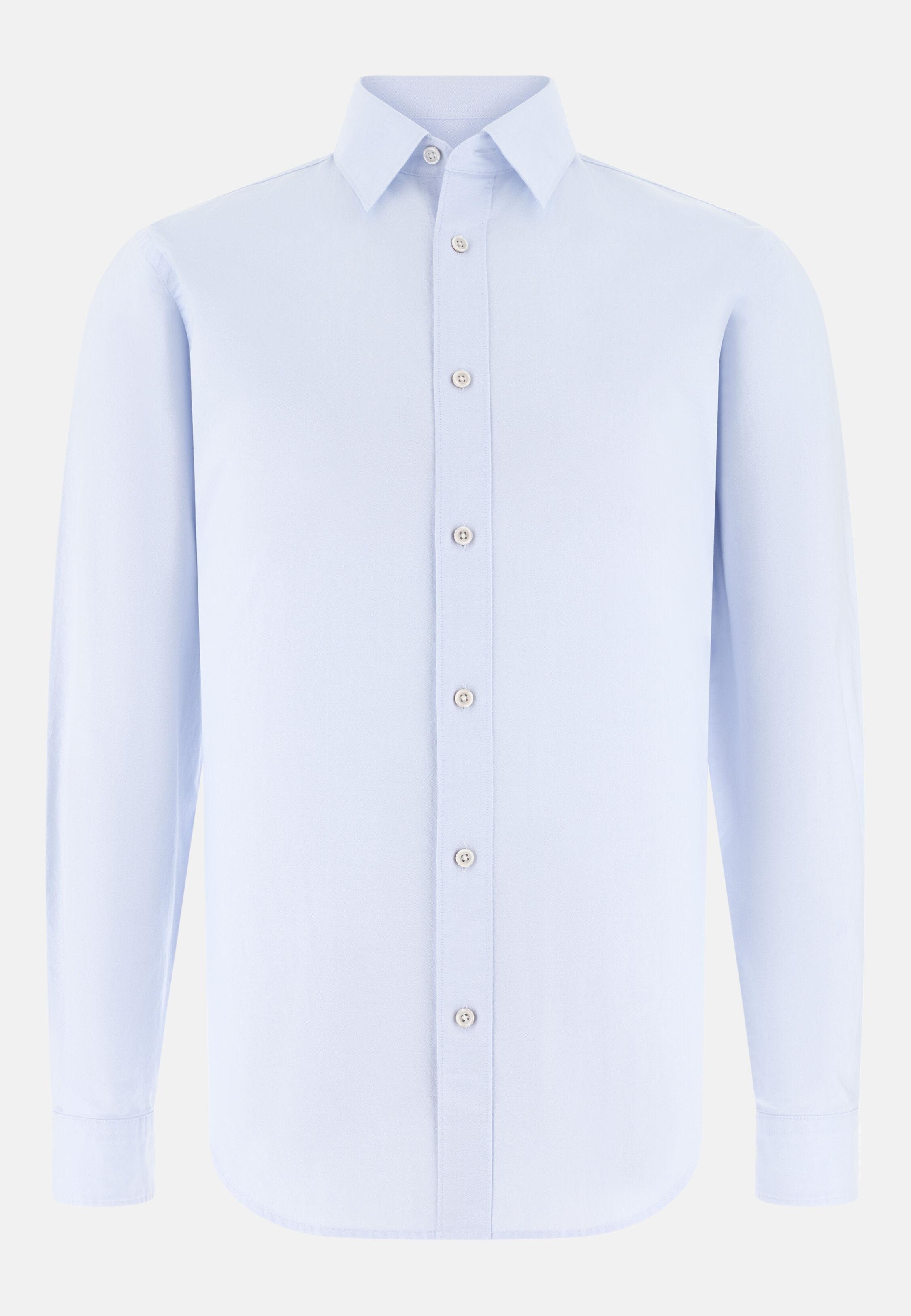 Shirt With A Closed Collar Blue, 3901_LTBL, large image number 4