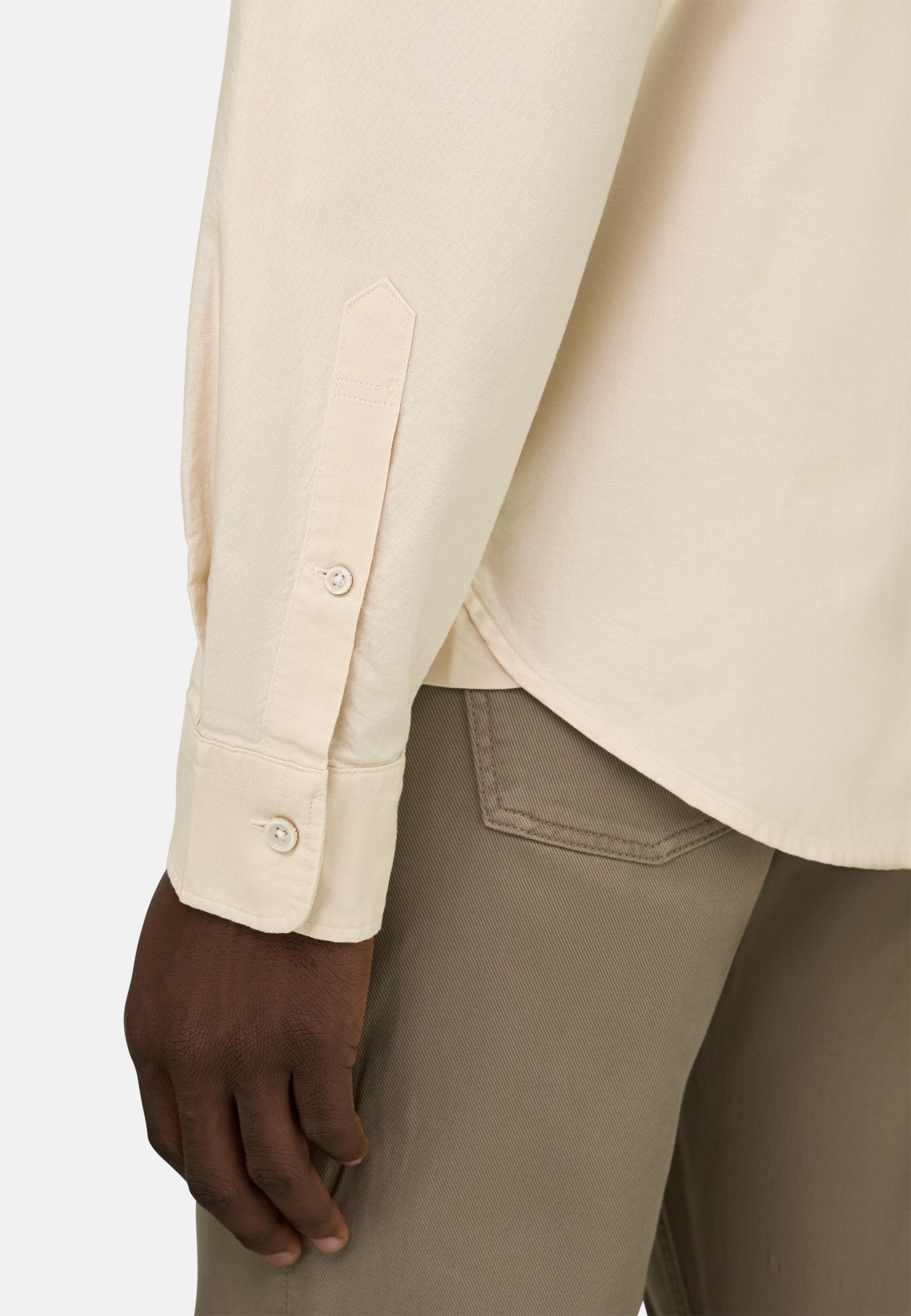 Regular Fit Oxford Cotton Shirt Sand, Sand, large image number 2