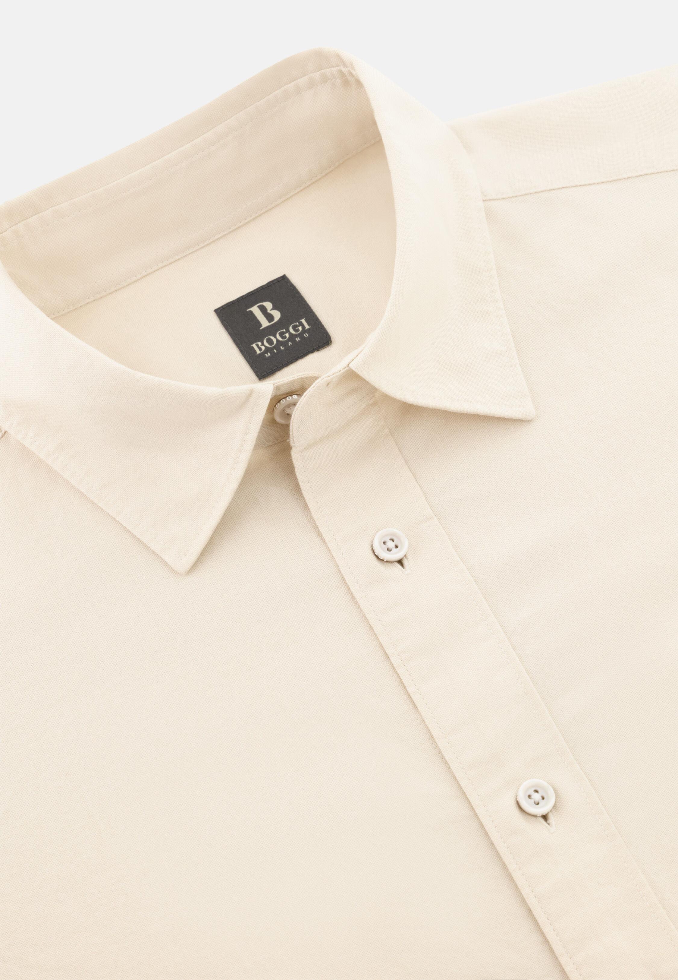 Shirt With A Closed Collar Beige, 3901_SAND, large image number 3