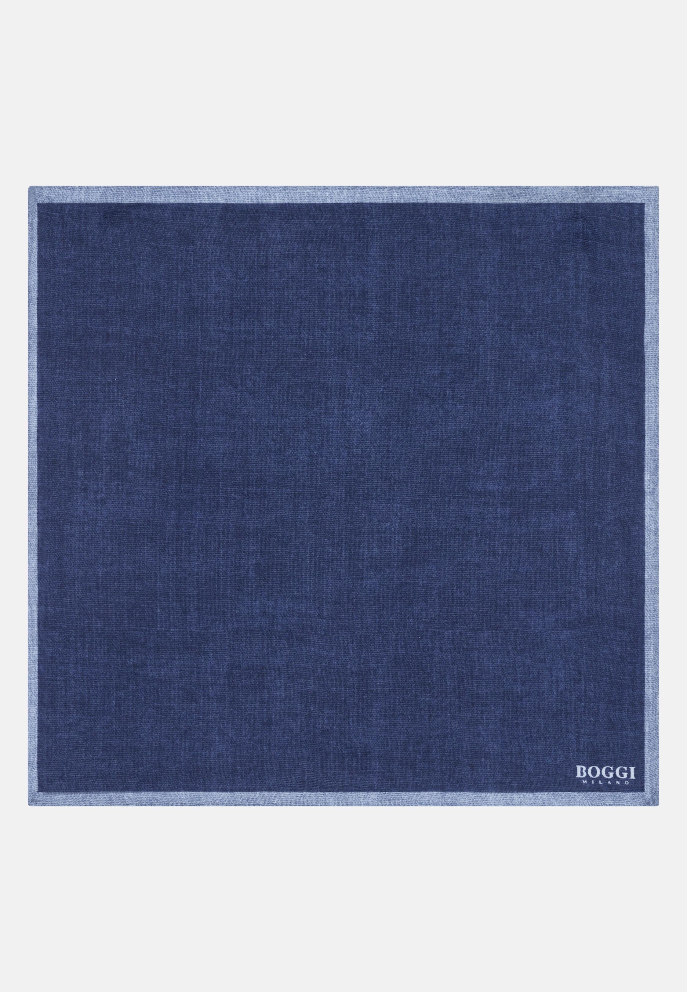 Colour Block Silk Pocket Square Blue, 3901_BLUE, medium