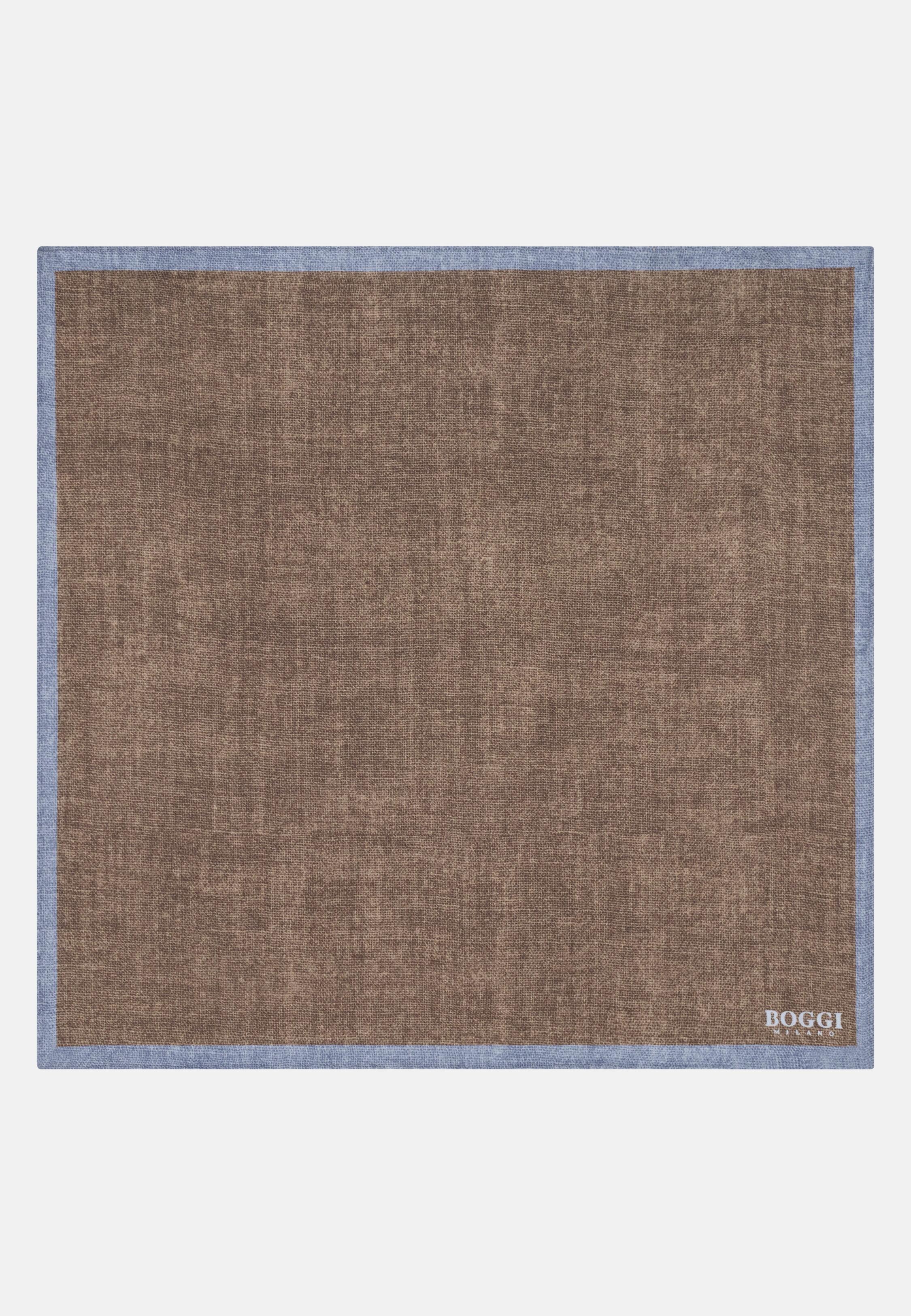 منديل جيب حرير بتصميم كتل لونية باللون التوبي (Taupe), 3901_TAUP, large image number 0
