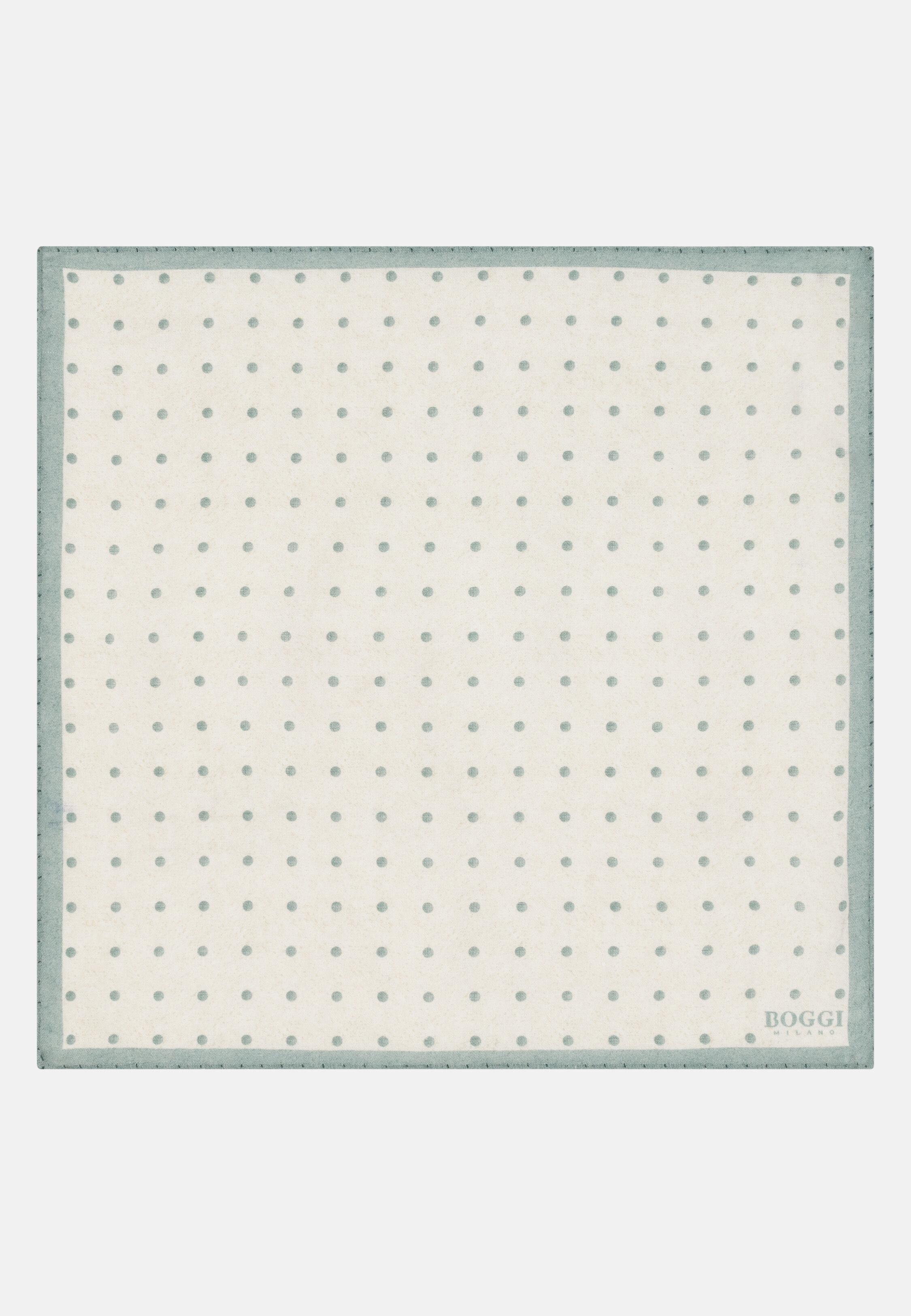 Polka Dot Linen Pocket Square Green, 3901_GREE, large image number 0