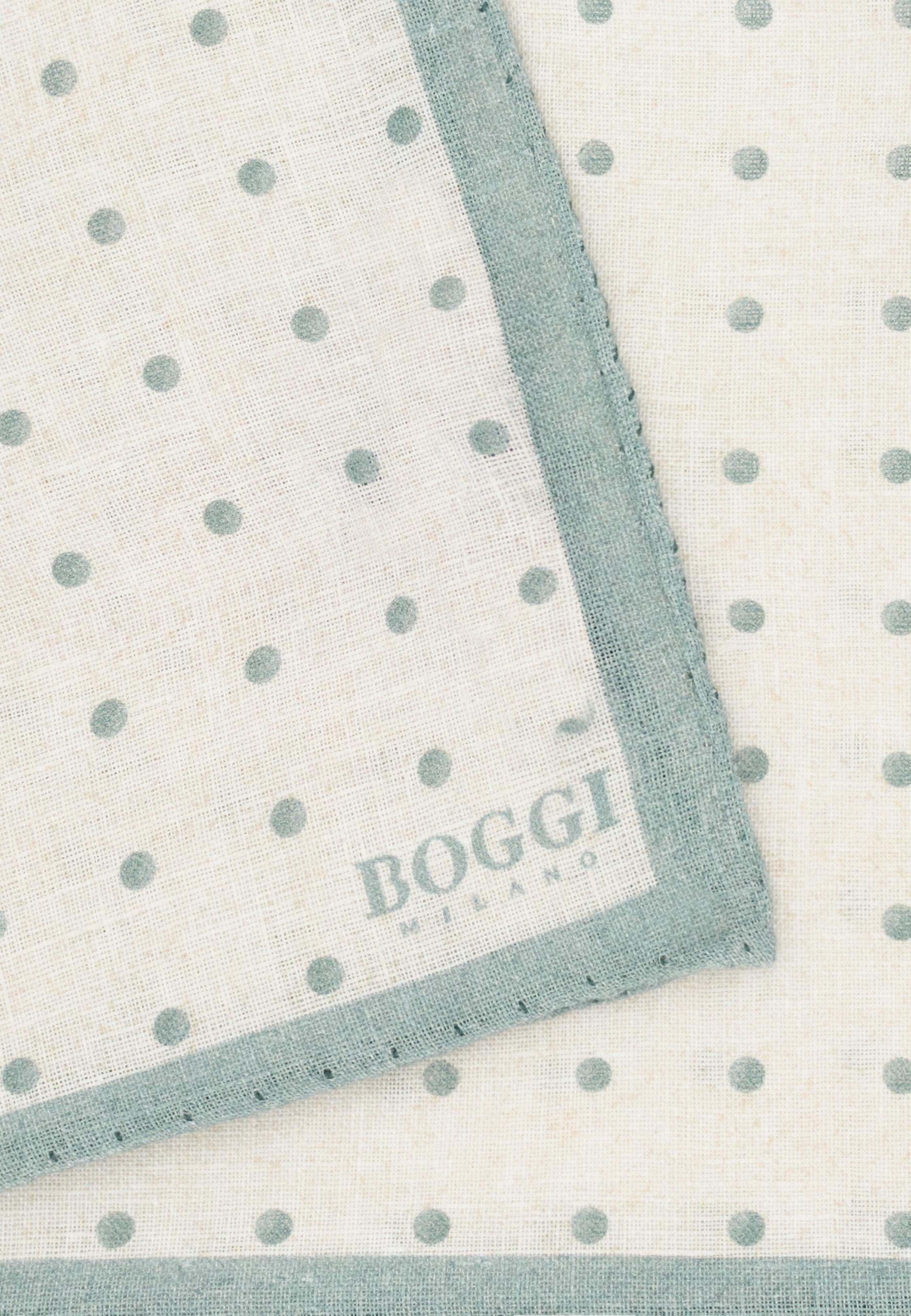 Polka Dot Linen Pocket Square Green, 3901_GREE, medium