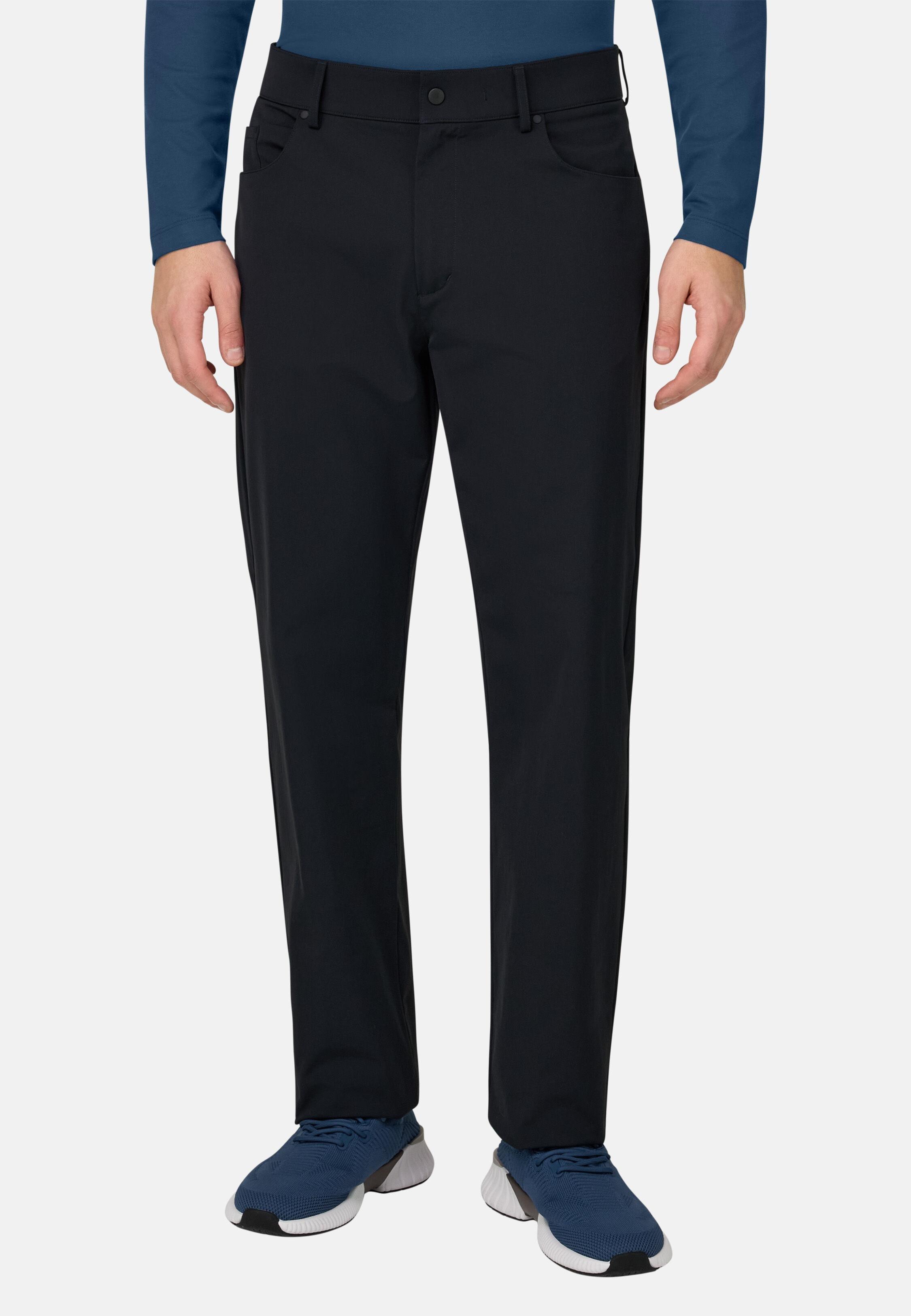 B Tech Nylon Jeans Blue, 3901_NAVY, large