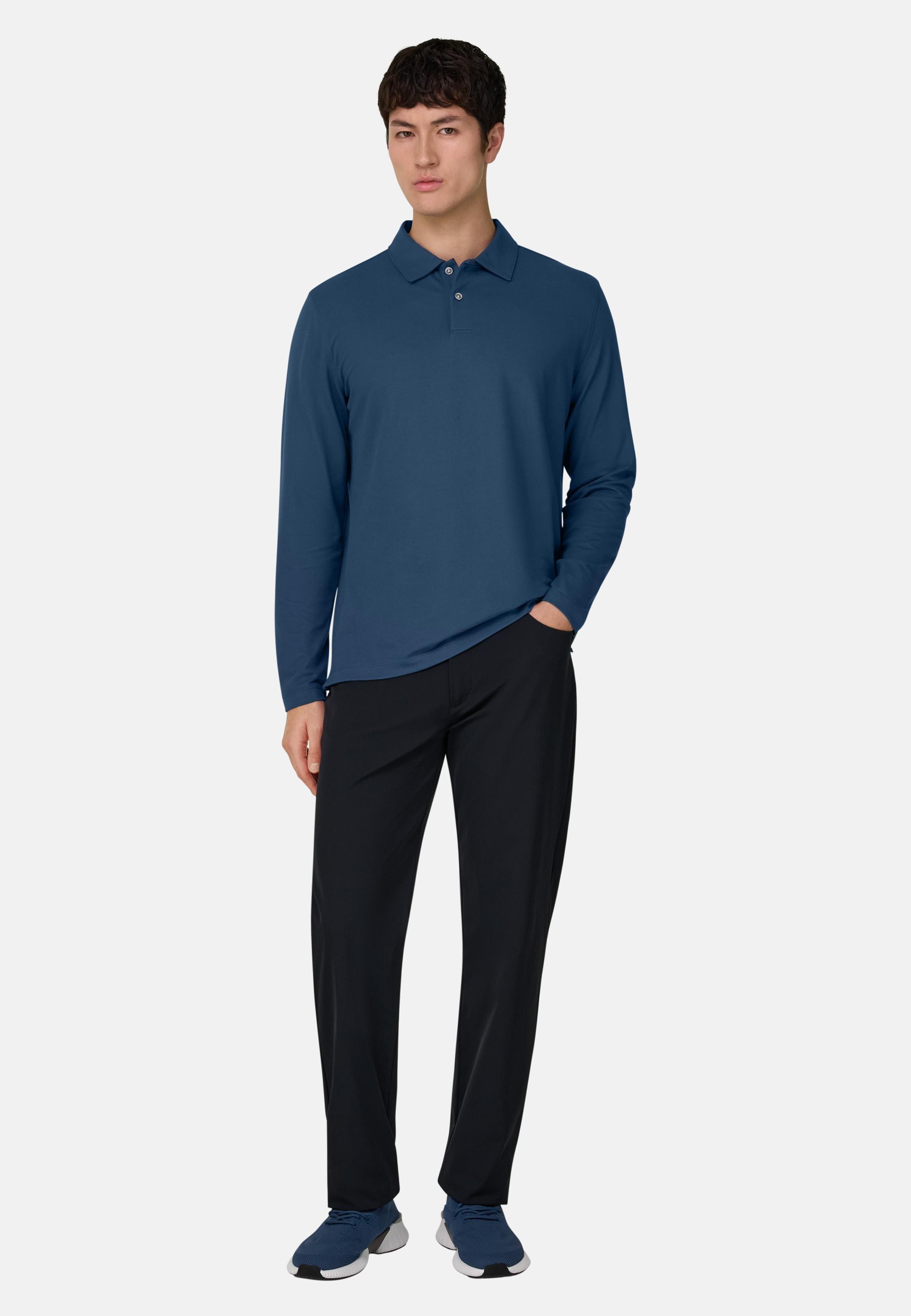 B Tech Nylon Jeans Blue, Navy blue, medium