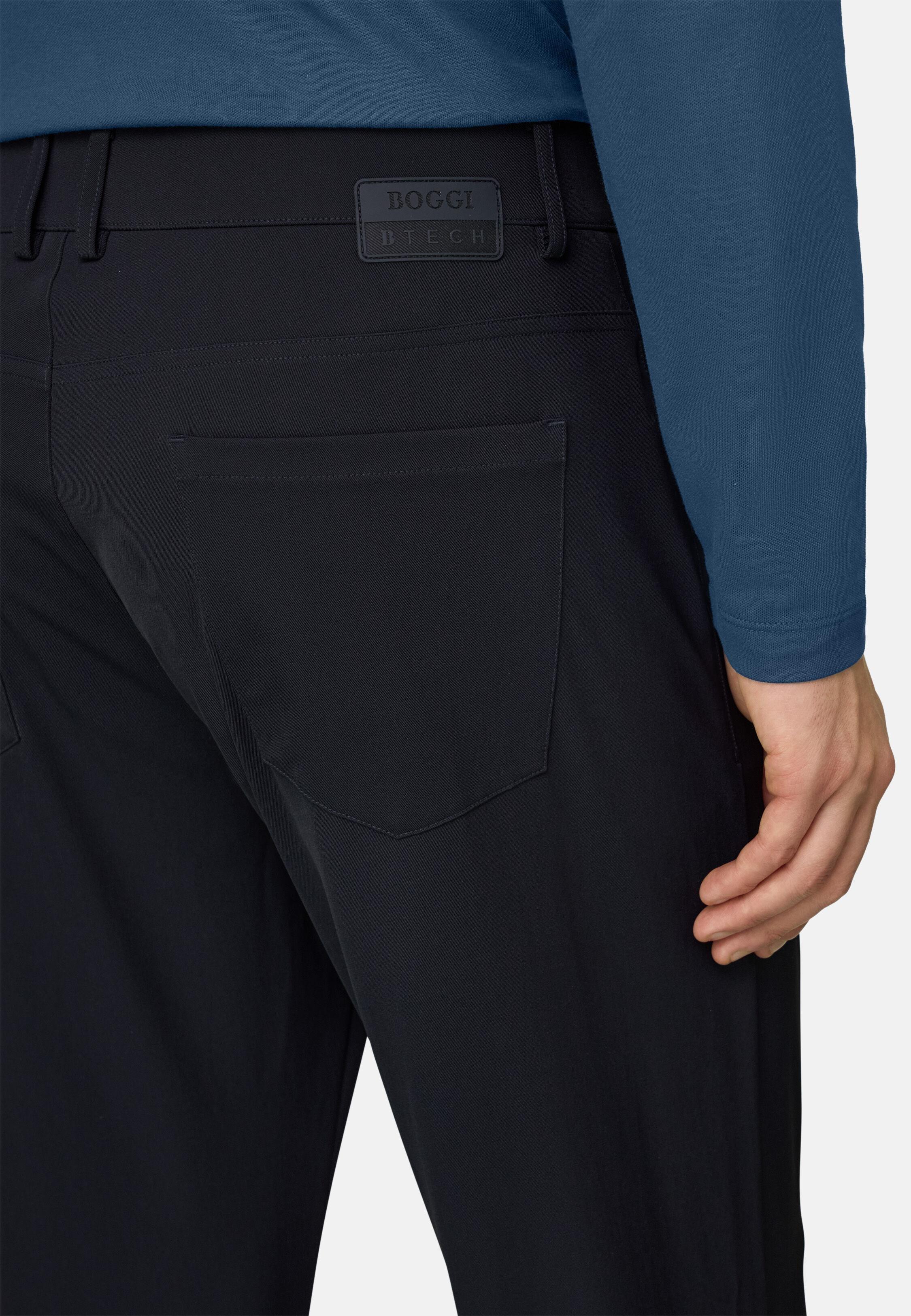 B Tech Nylon Jeans Navy blue, Navy blue, large image number 3