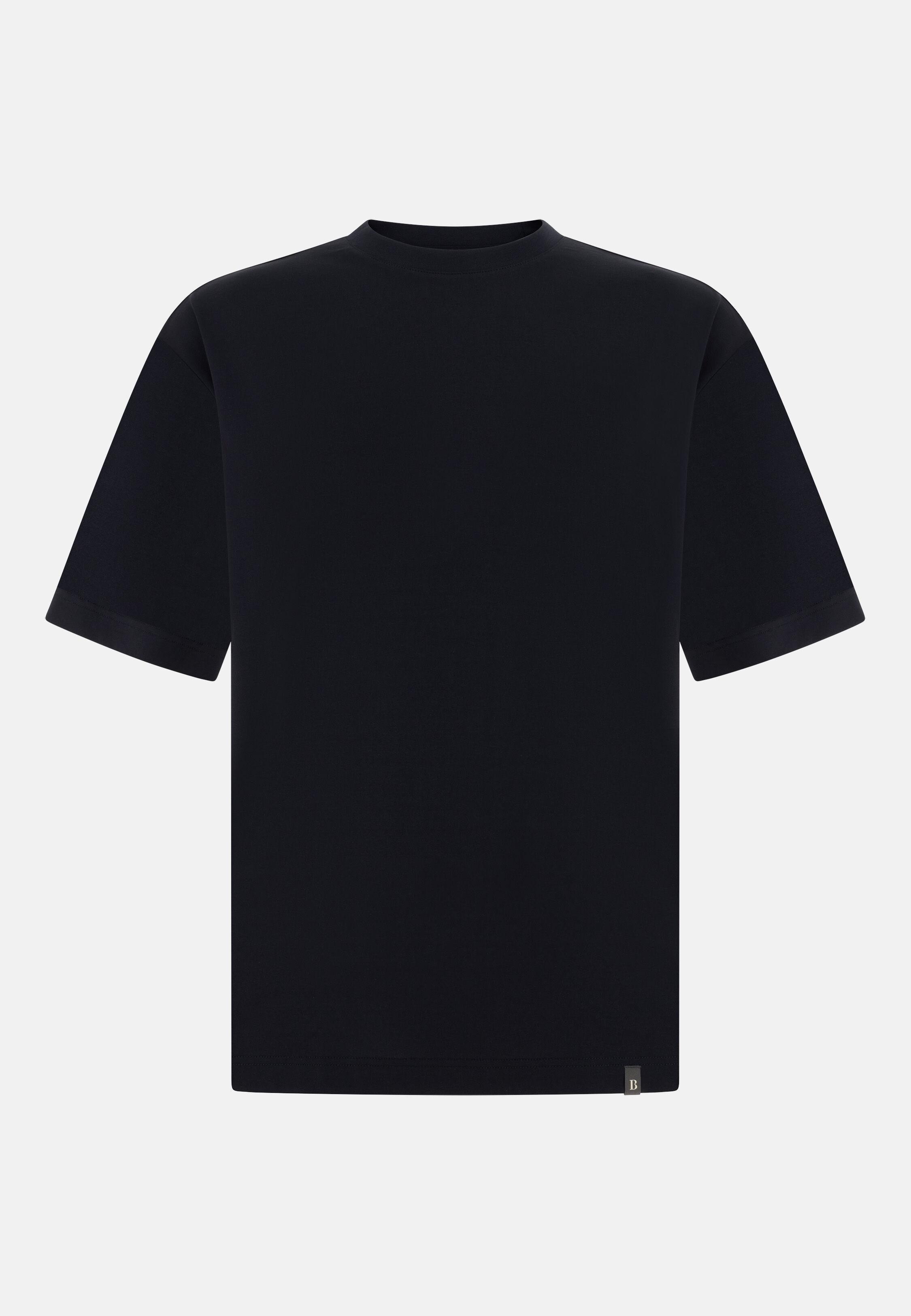 High-Performance Jersey T-Shirt With S. Cafe Yarn Black, Black, large image number 3