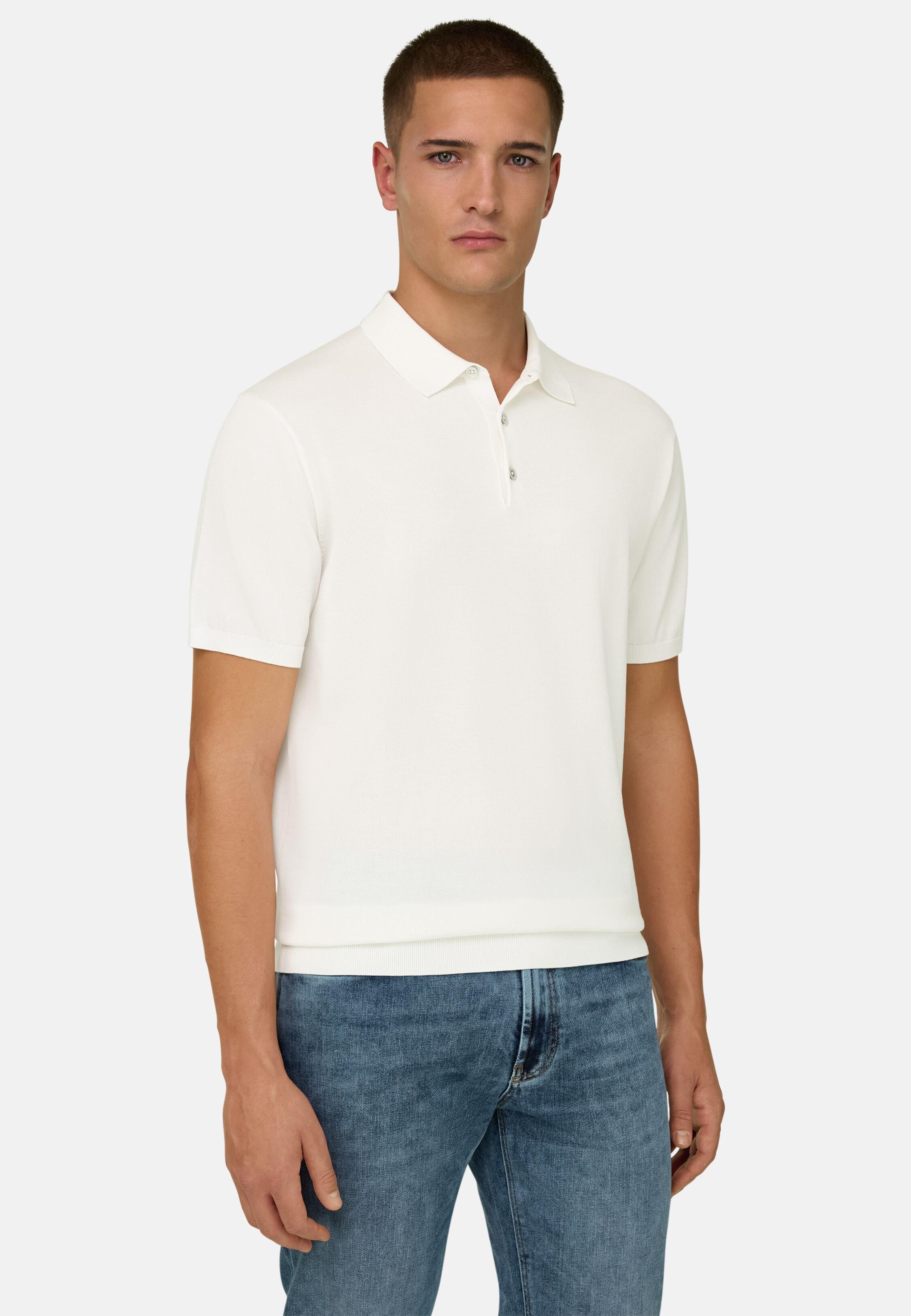تيشيرت تريكو أبيض, White, medium