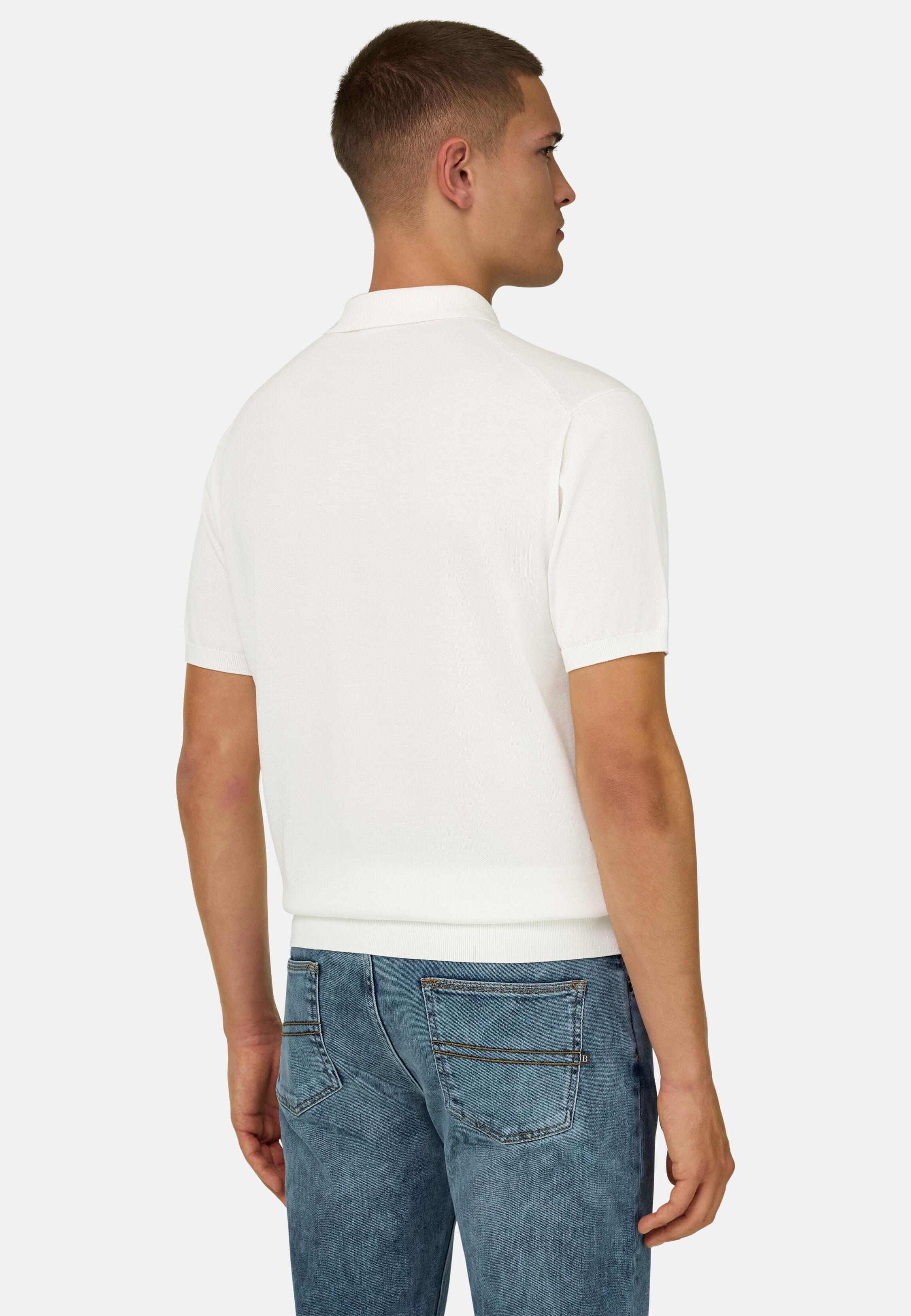 تيشيرت تريكو أبيض, White, medium
