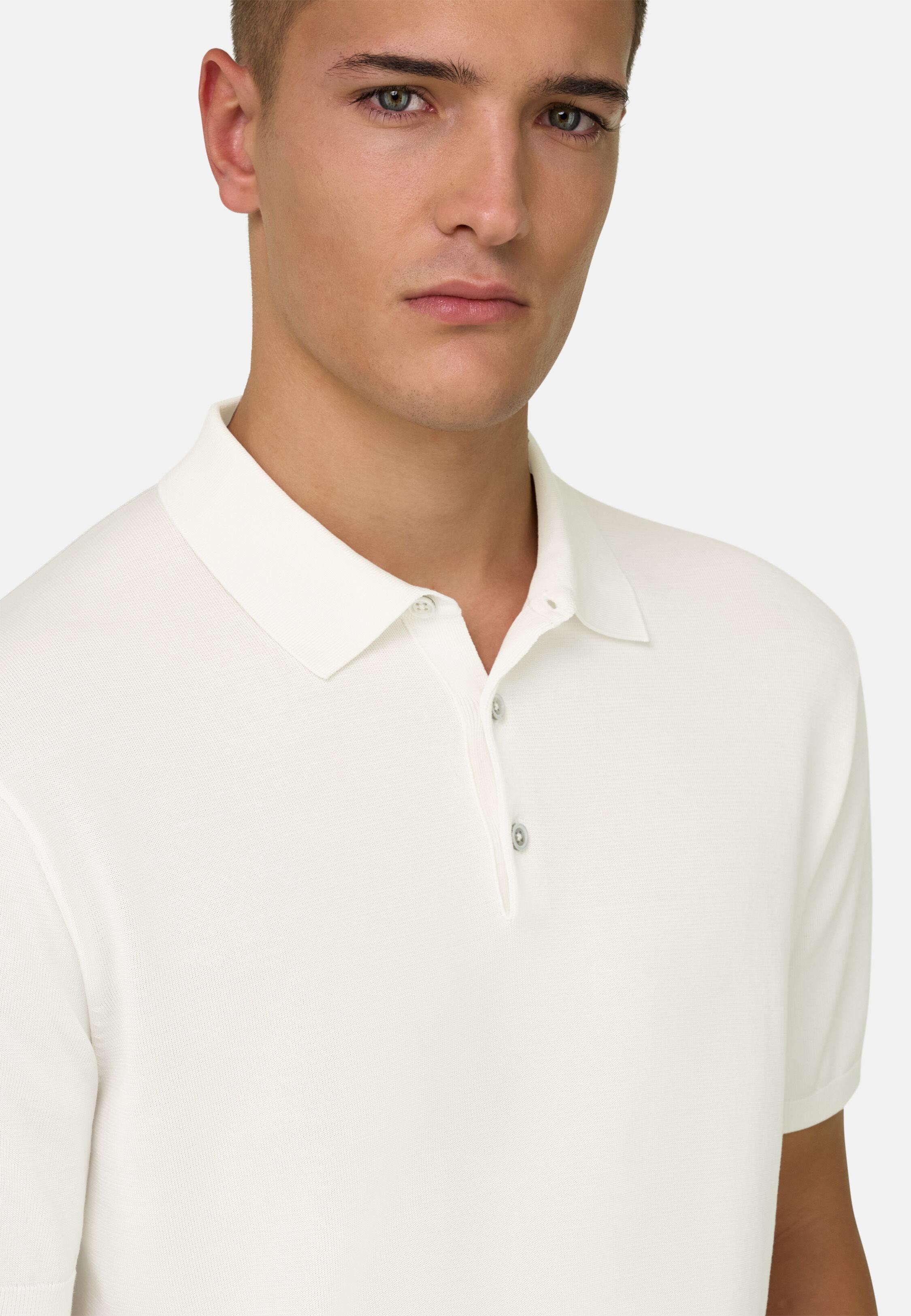 تيشيرت تريكو أبيض, White, medium