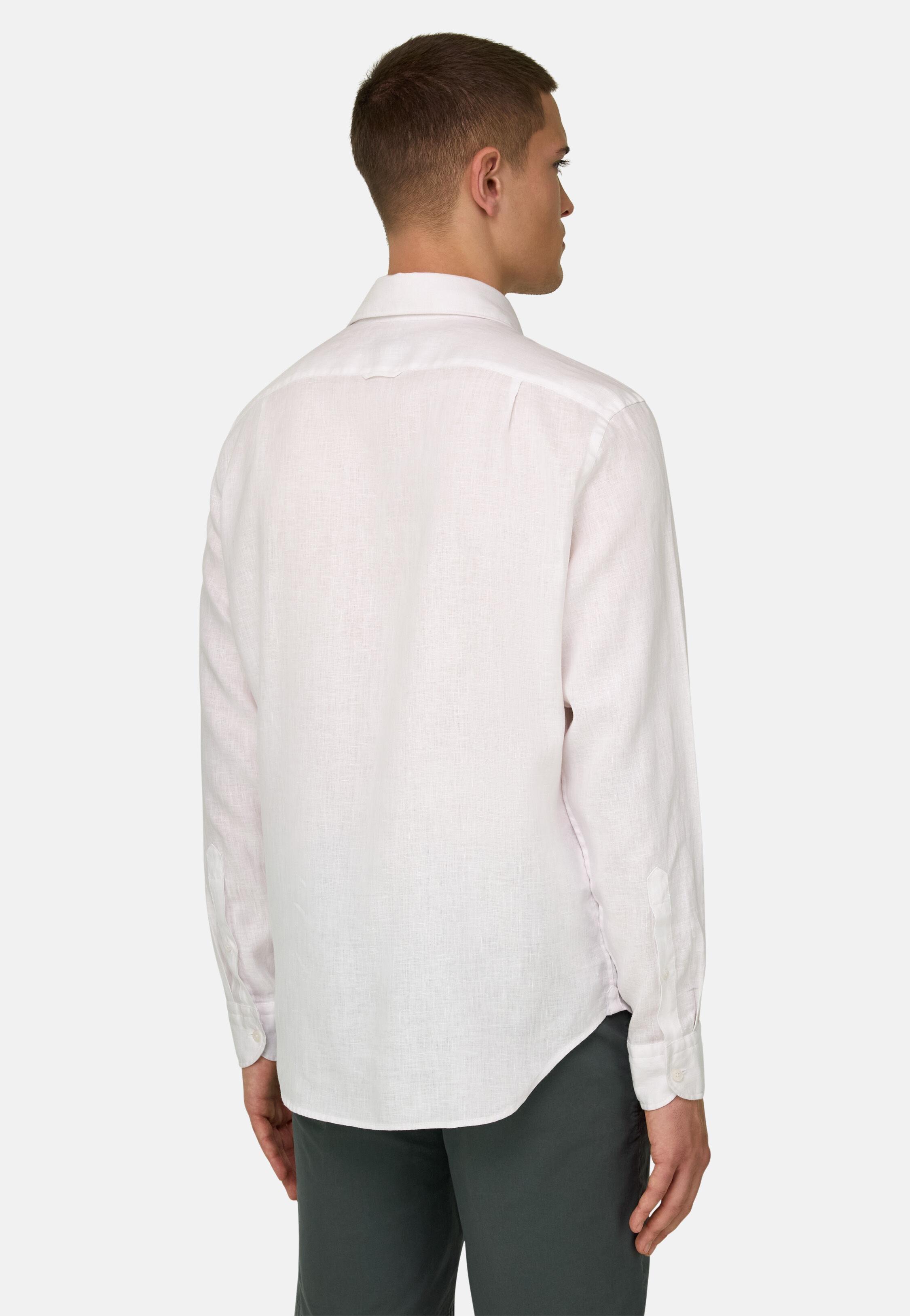 Regular Fit Linen Shirt, White, large image number 1