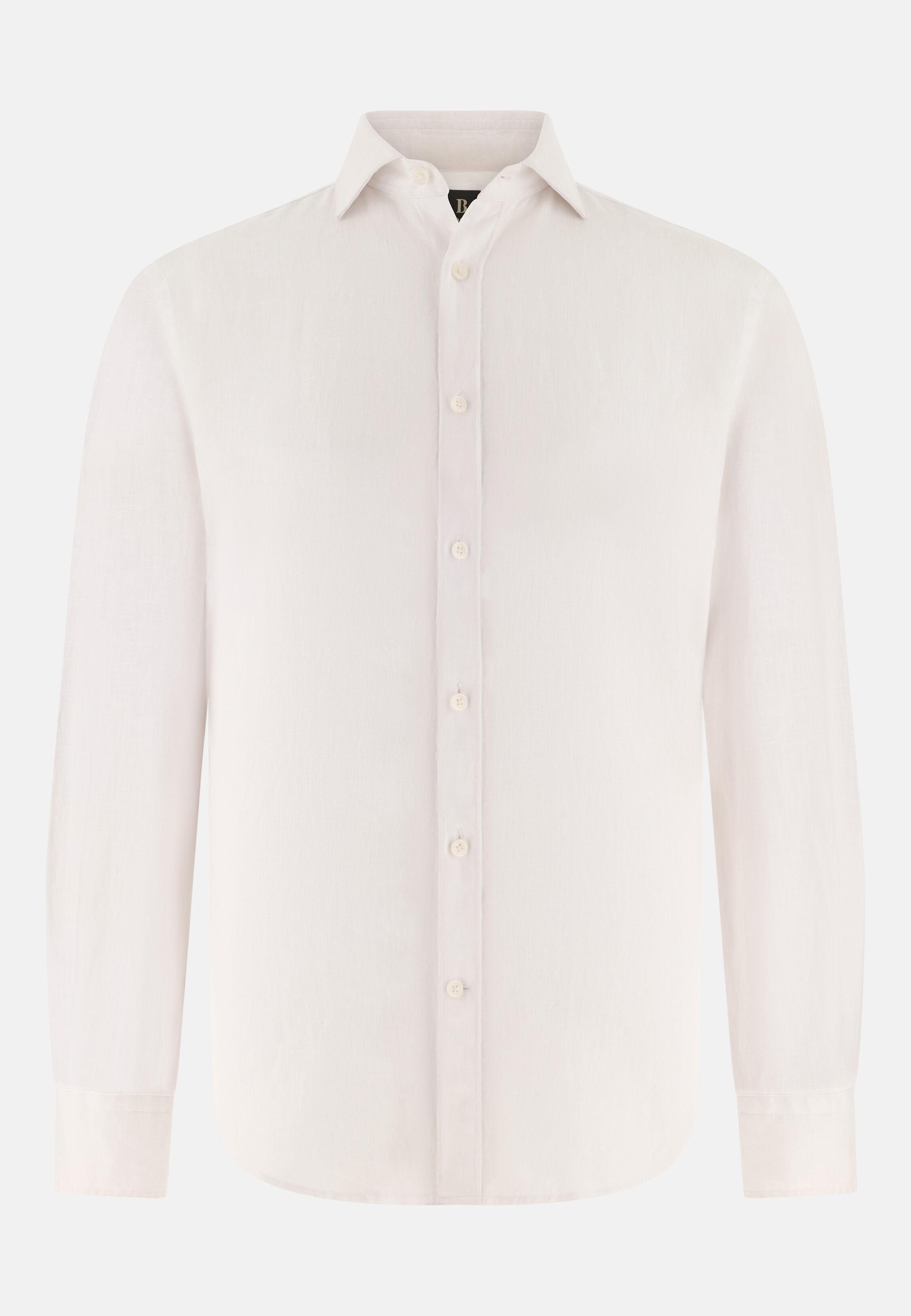 Regular Fit Linen Shirt, White, large image number 4