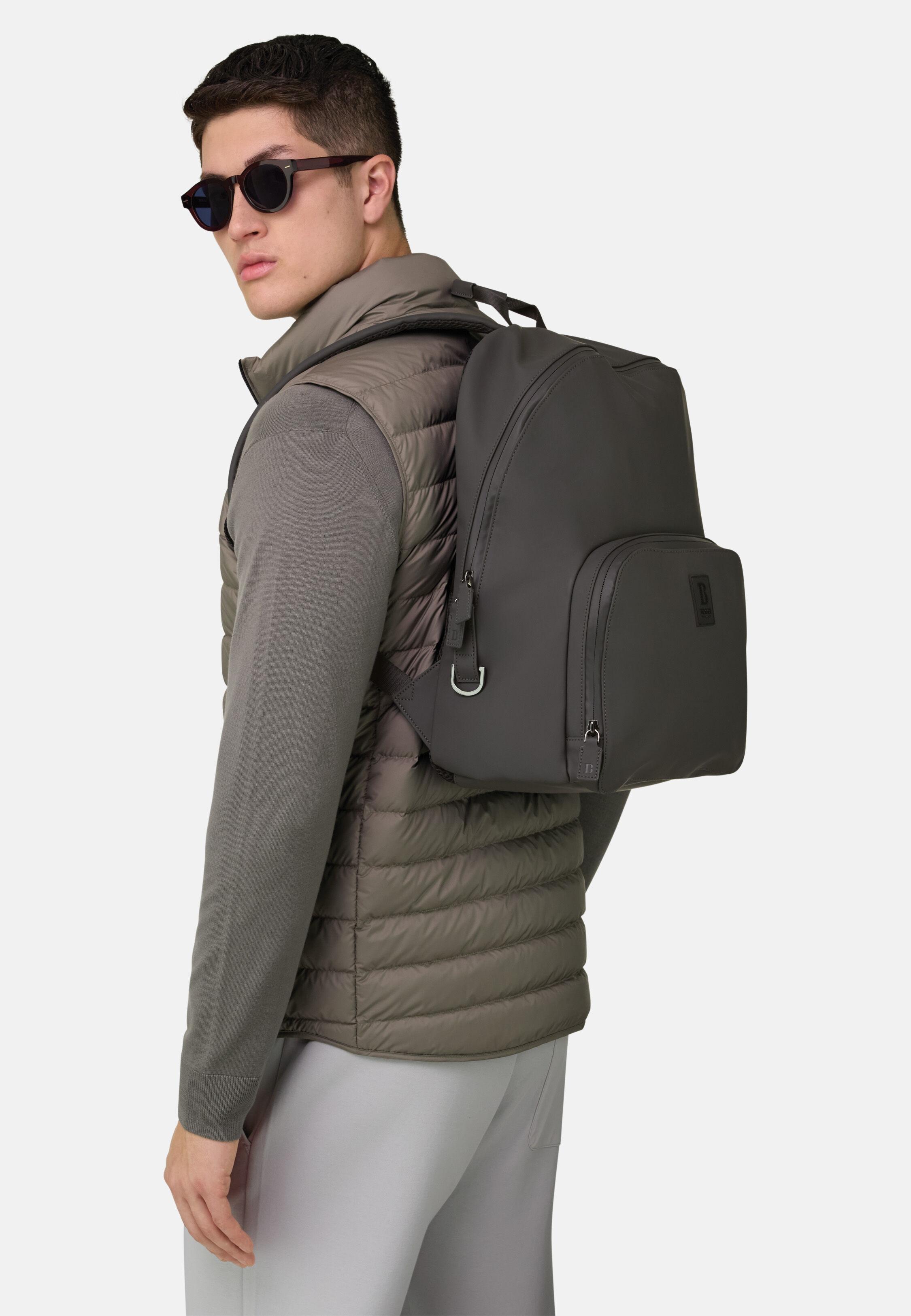 Rubberised Fabric Rucksack Charcoal, Charcoal, medium