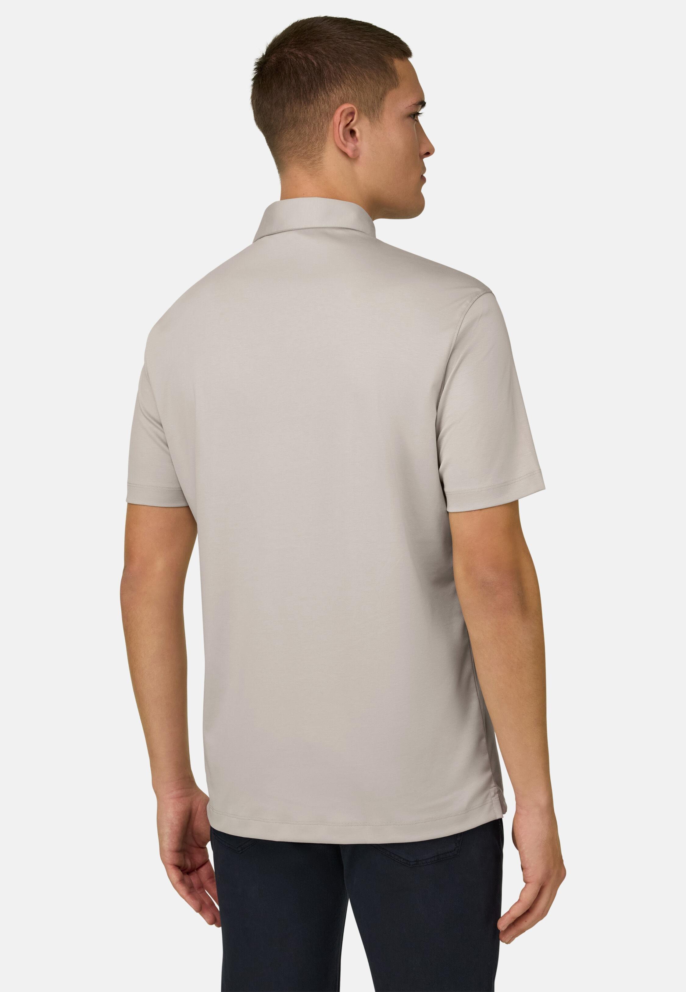 Silk Blend Polo Shirt Sand, Sand, medium
