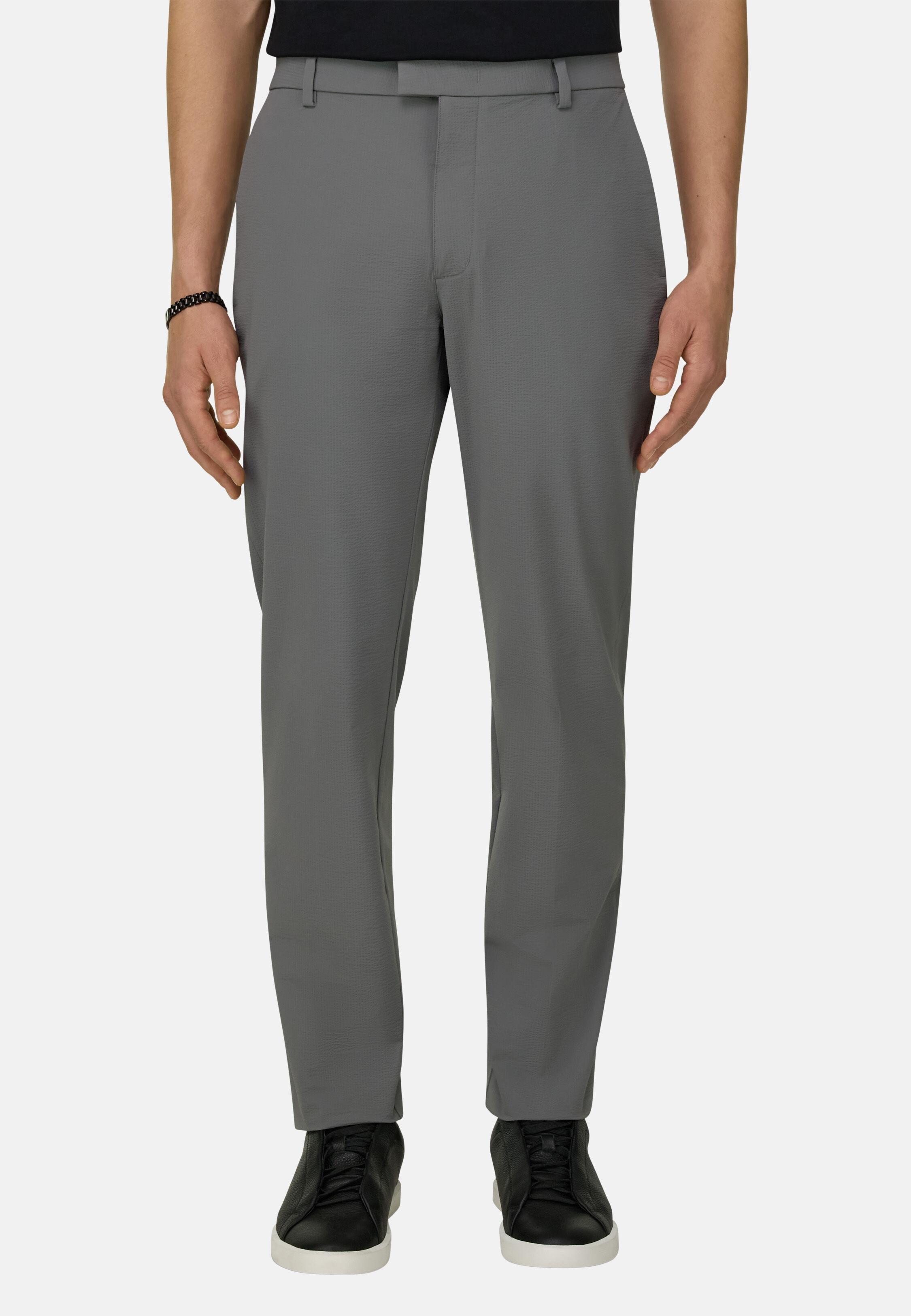بنطال B Tech من نايلون مطاطي سِكرانش رمادي, Dark Grey, medium