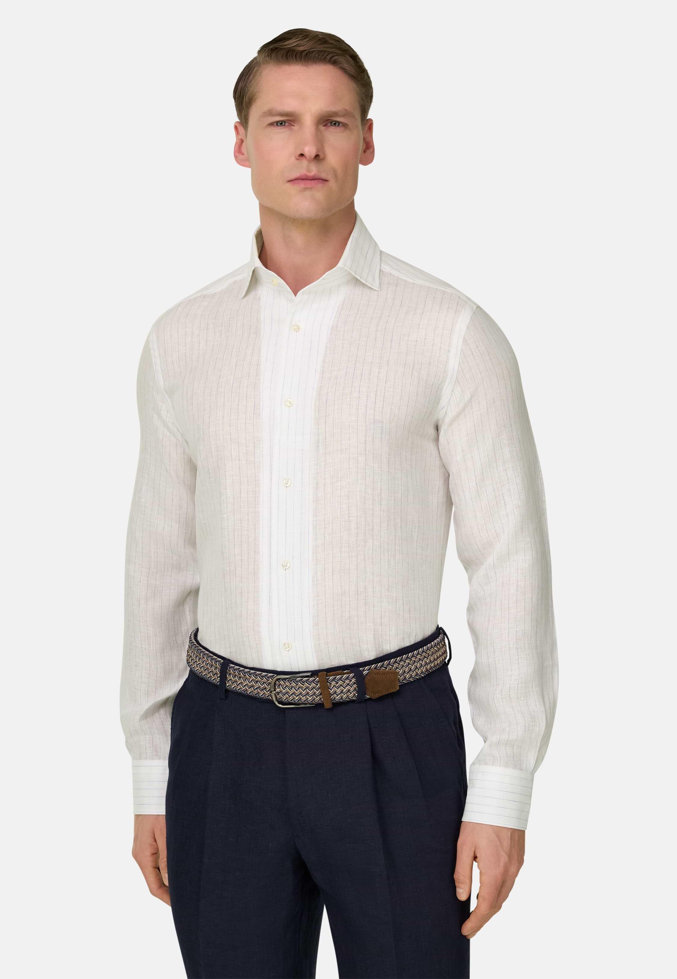 Regular Fit Linen Shirt Light Blue, Light Blue, medium