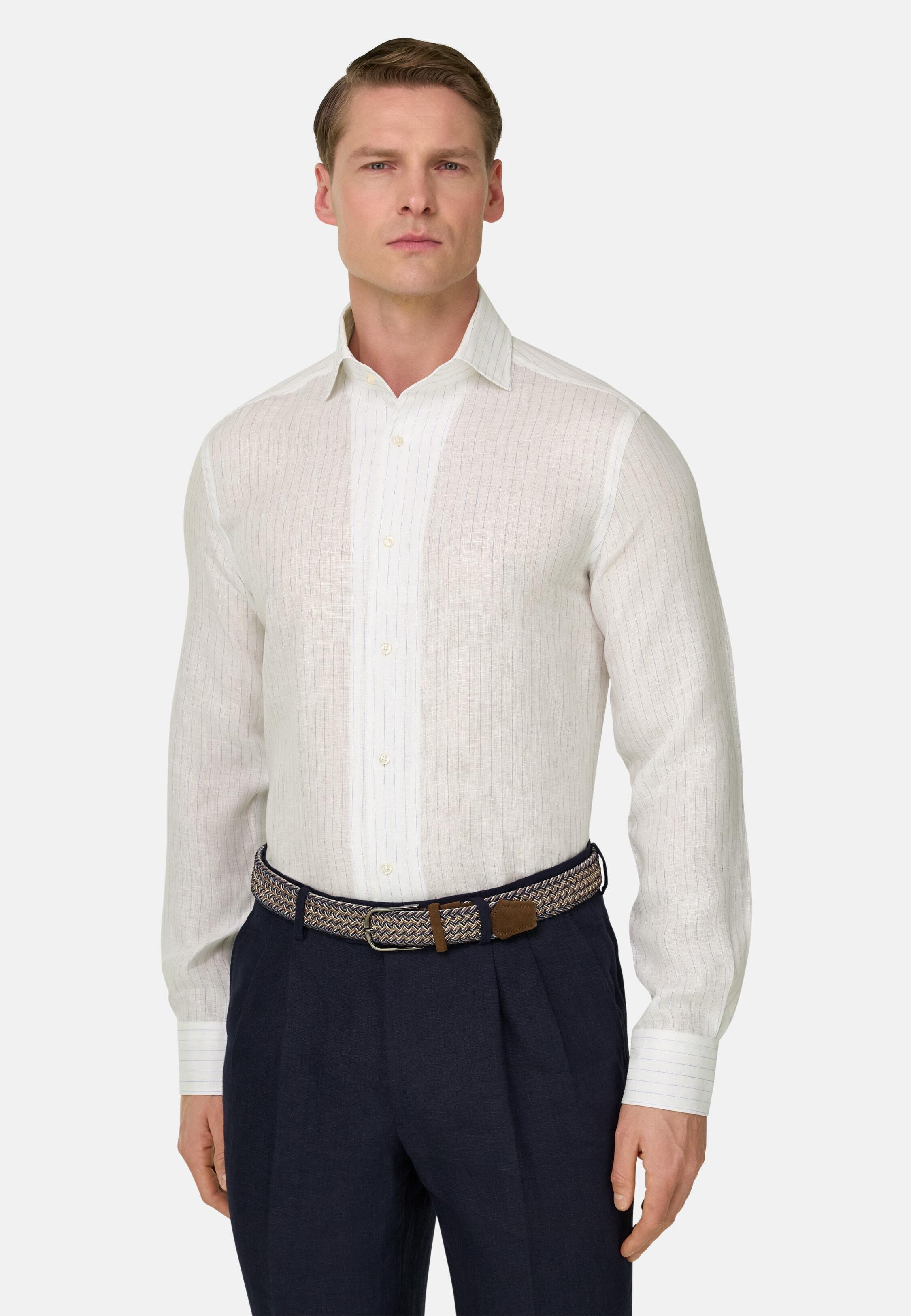Regular Fit Linen Shirt Light Blue, Light Blue, medium