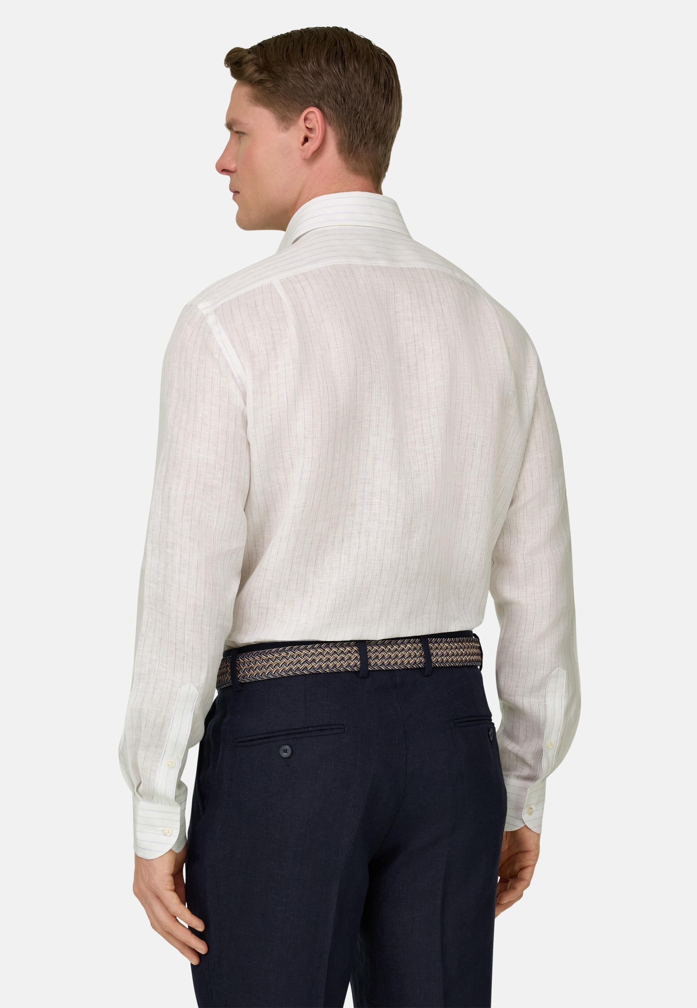 قميص كتان بقصة عادية أزرق, Light Blue, large image number 3