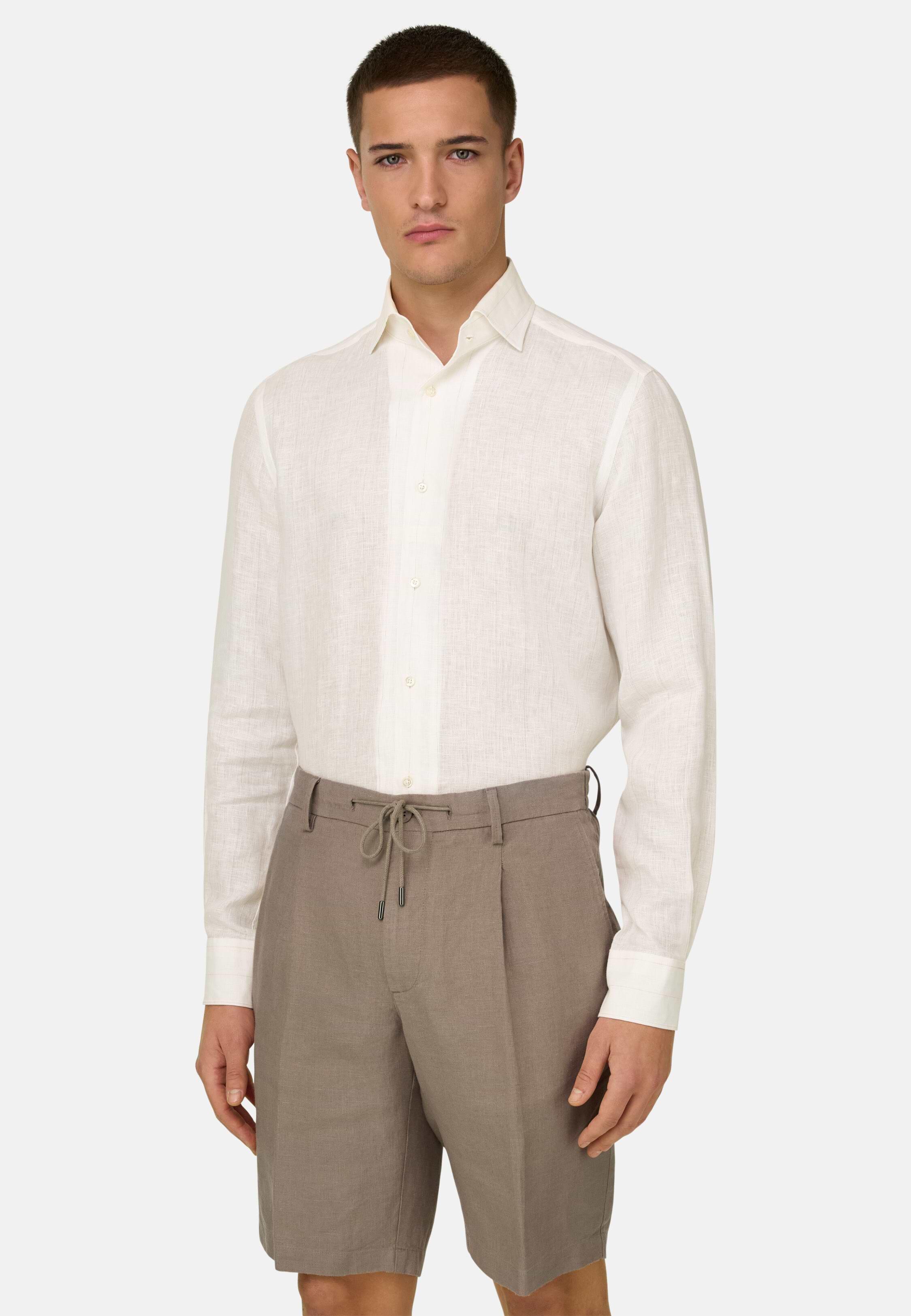 Regular Fit Linen Shirt Sand, Sand, medium