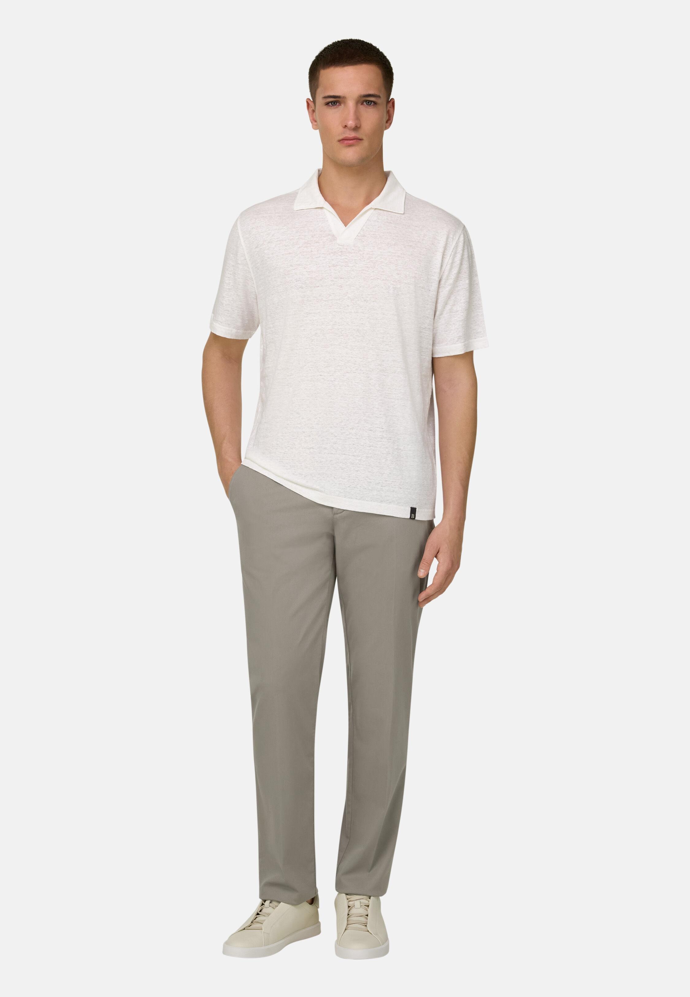 Stretch Cotton/Tencel Trousers, Light Green, medium