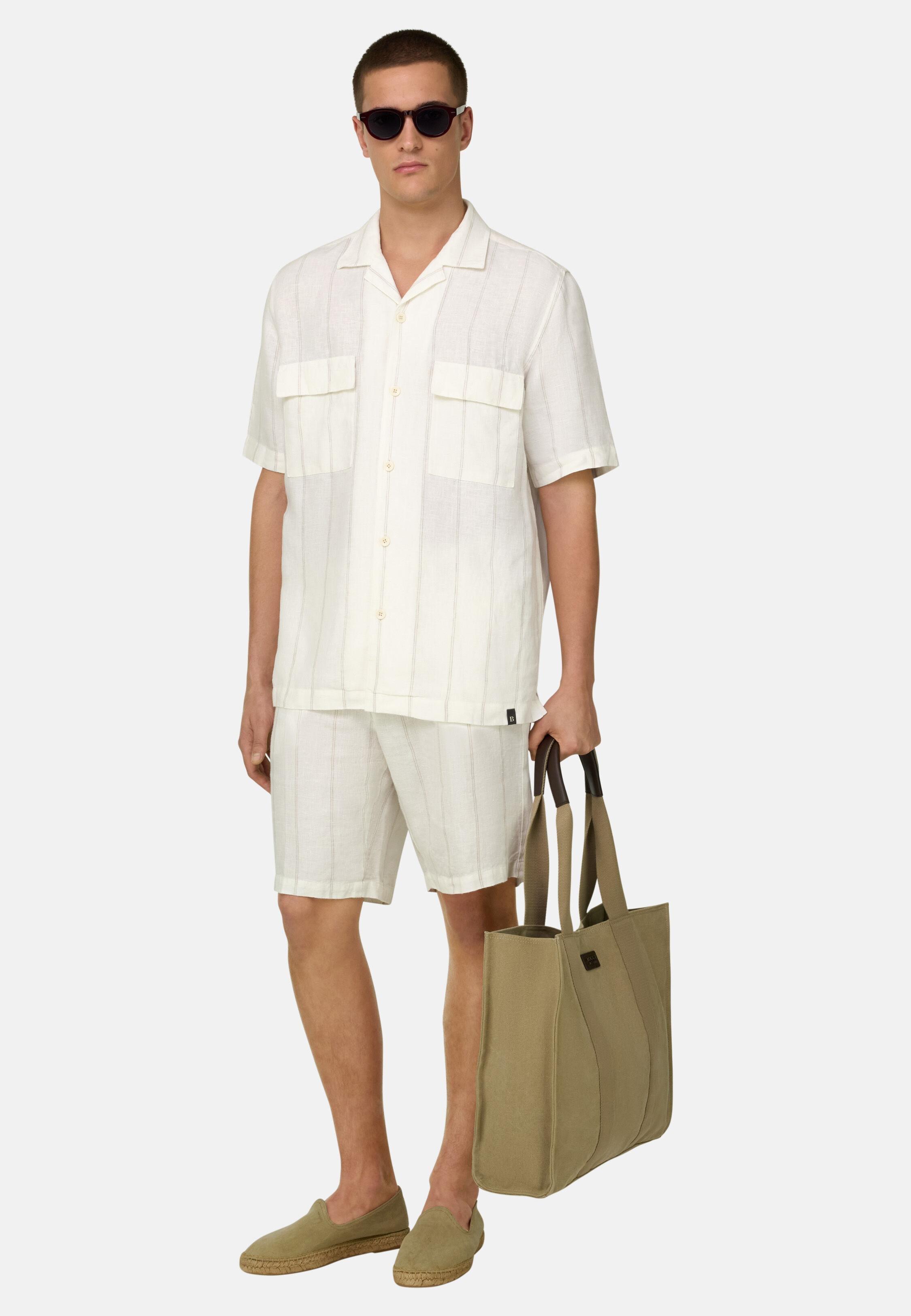 Bermudas in Linen White, 3901_WHIT, medium
