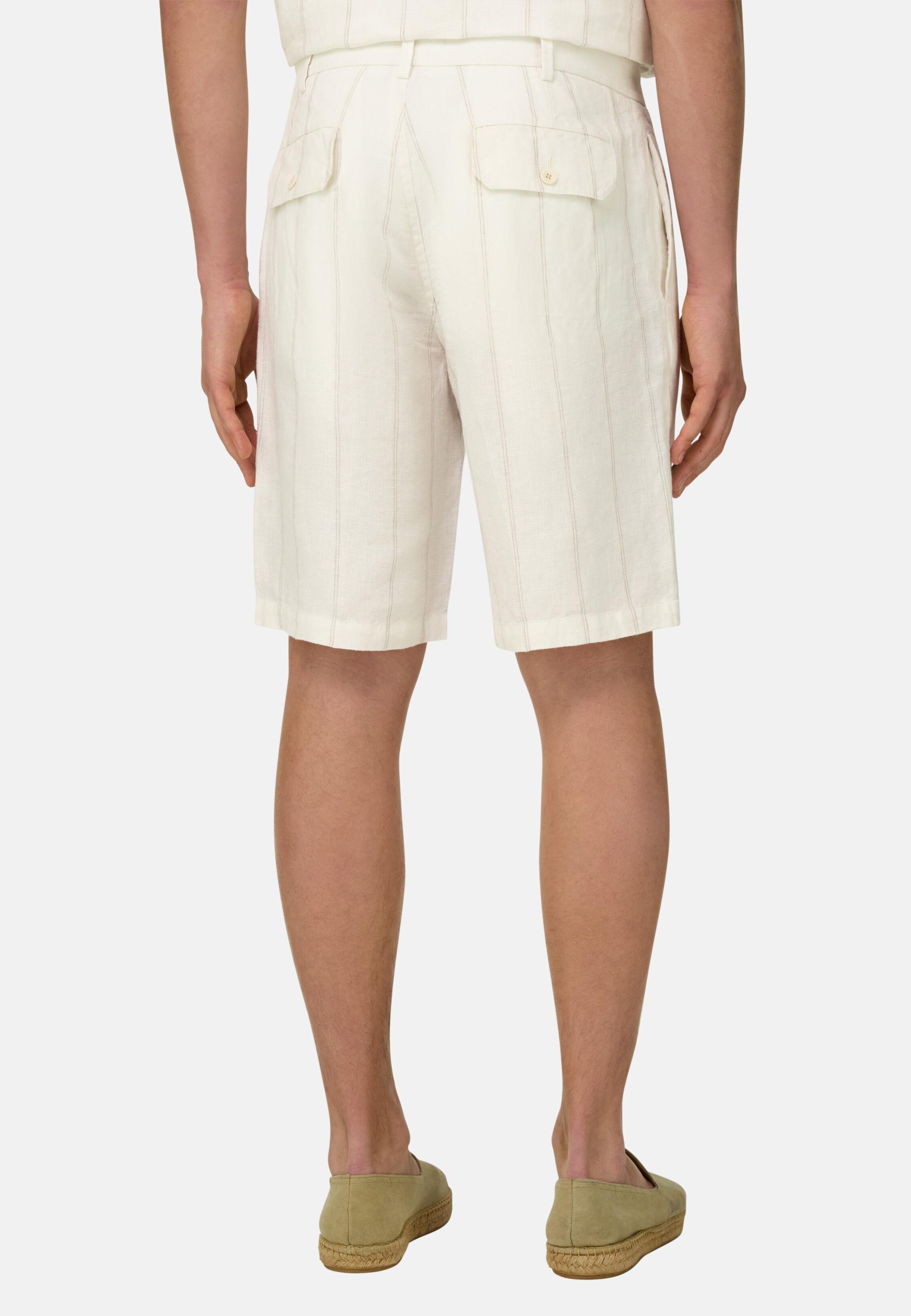 Bermudas in Linen White, White, large image number 4