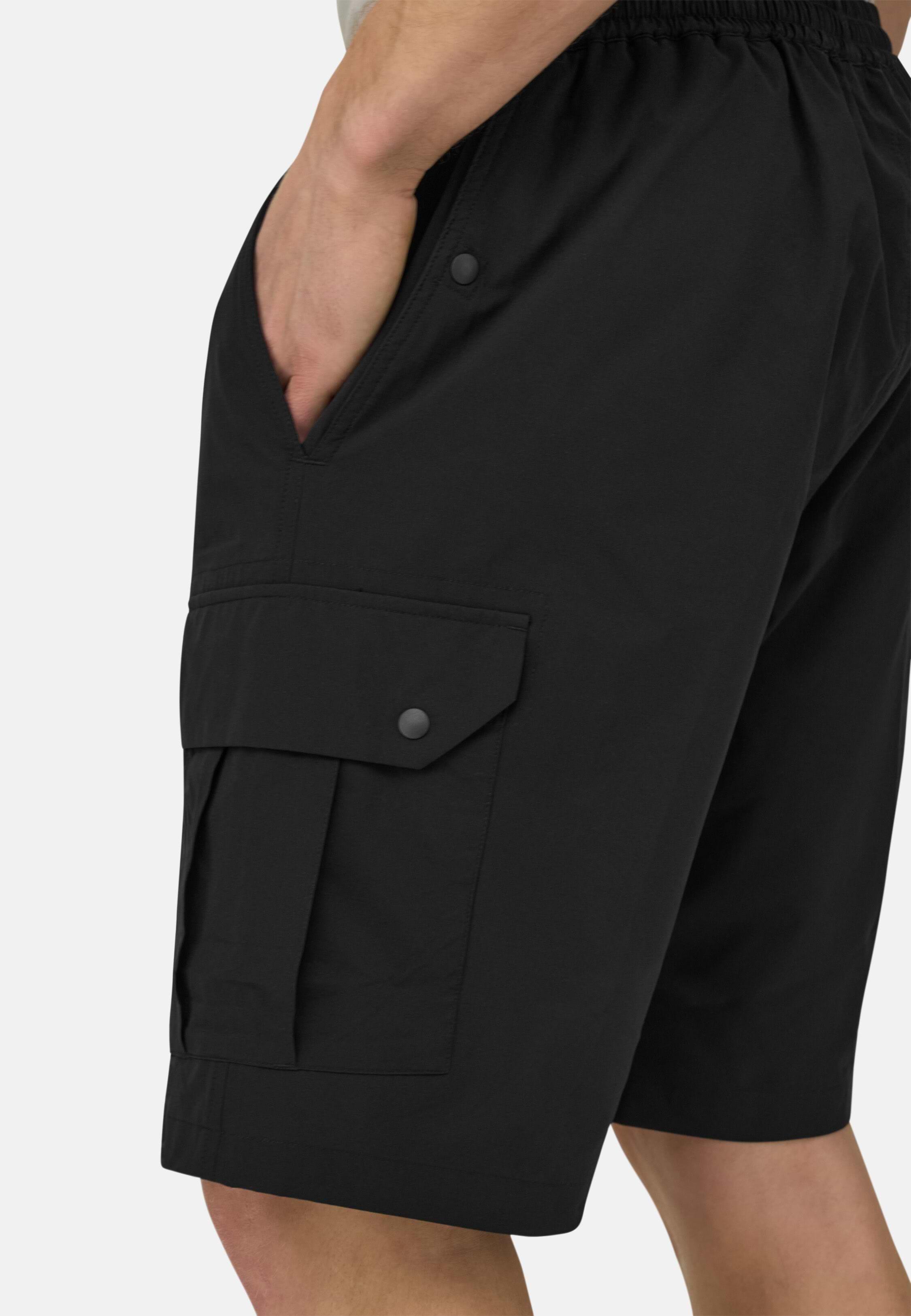 Nylon Bermuda Shorts Black, 3901_BLAC, medium